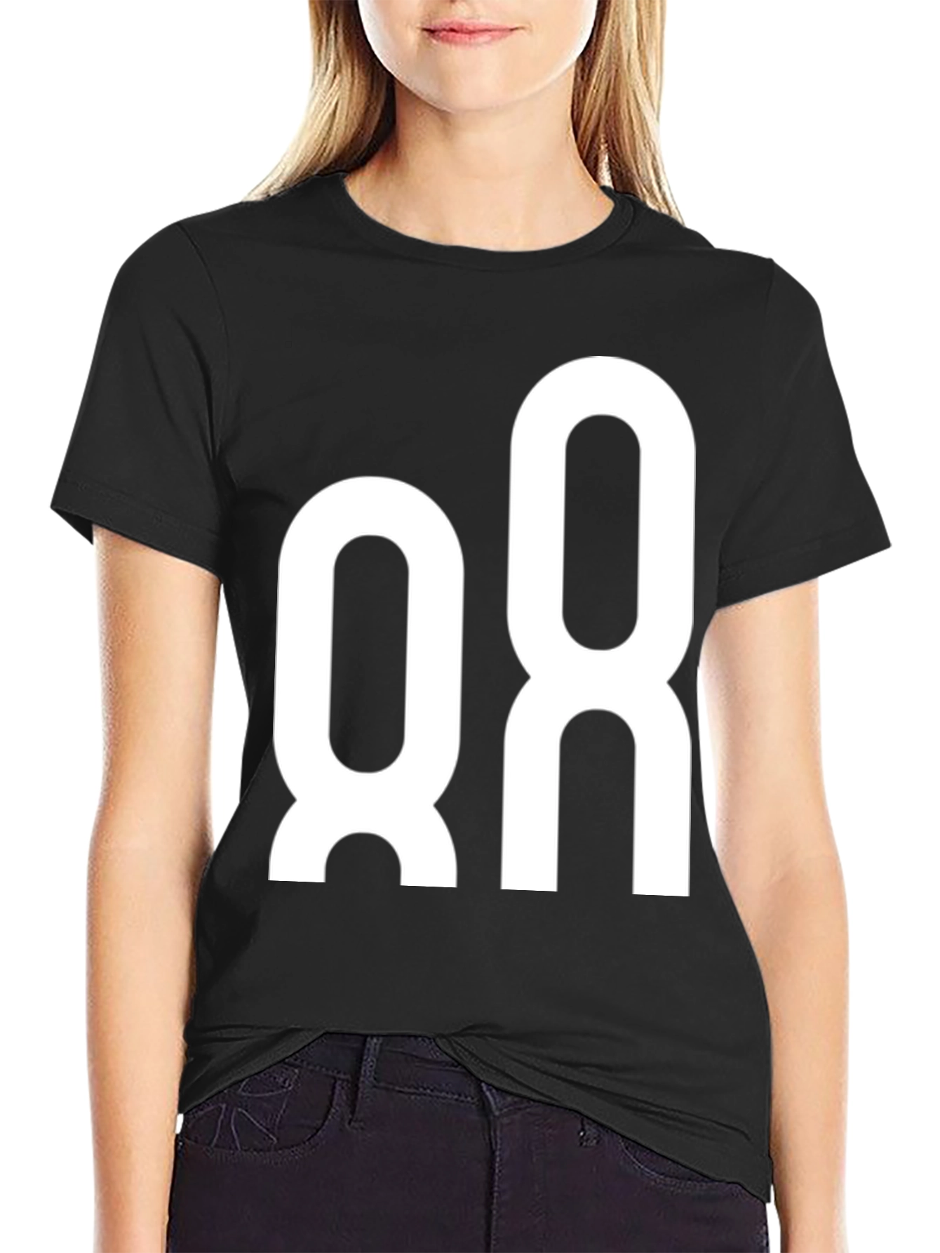 Modern White Graphic Tee