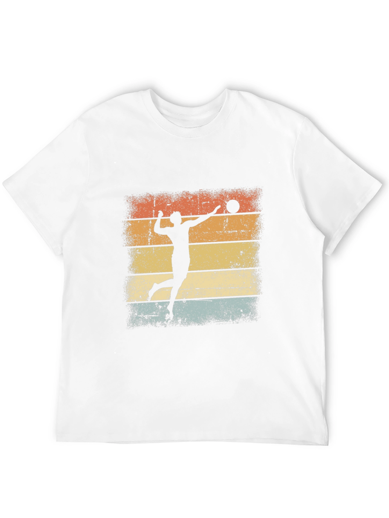 Volleyball Sunset Graphic Tee - Black