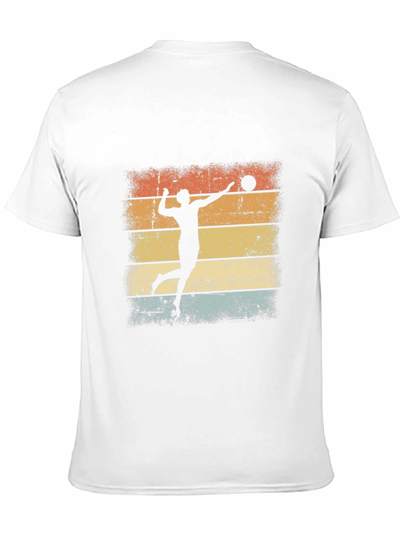 Volleyball Sunset Graphic Tee - Black