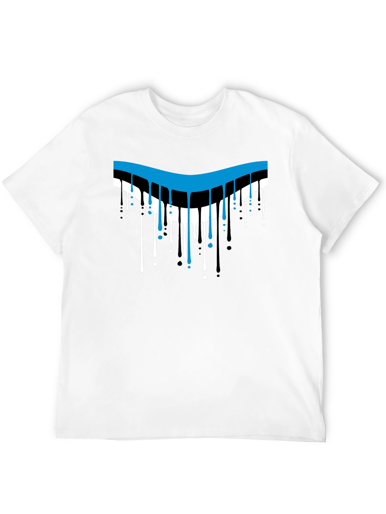 Dripping Style Graphic T-Shirt - Cool Design