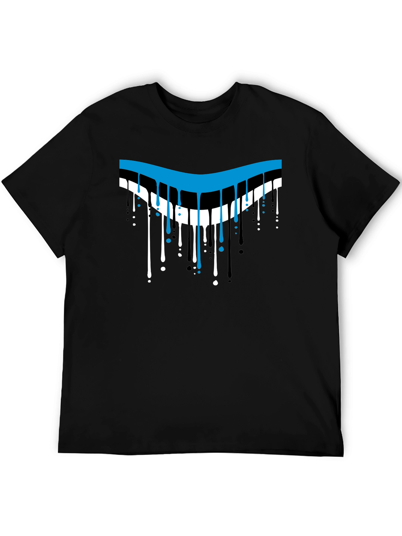 Dripping Style Graphic T-Shirt - Cool Design