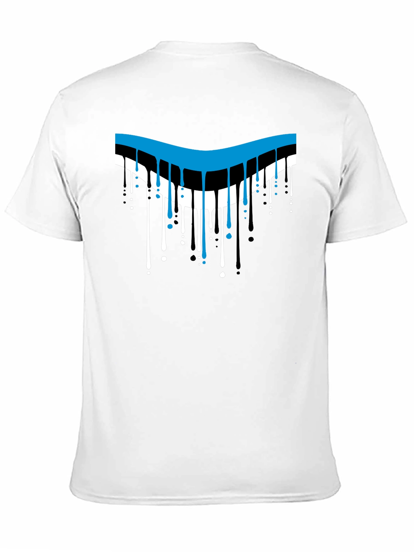 Dripping Style Graphic T-Shirt - Cool Design