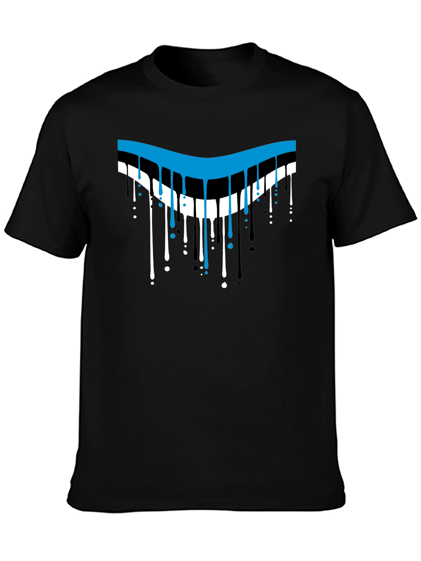 Dripping Style Graphic T-Shirt - Cool Design