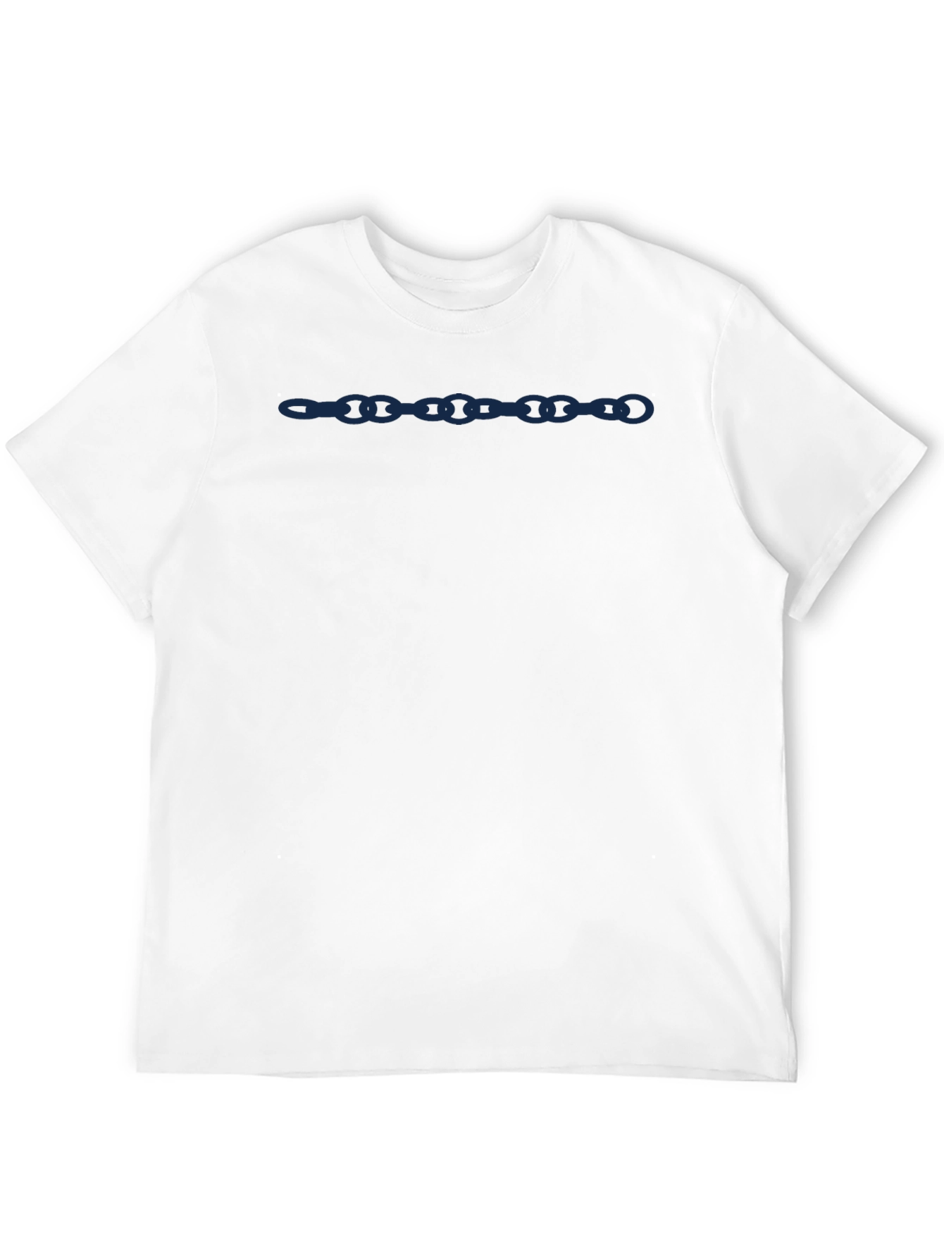 Stylish Black Chain Link Graphic Tee for Men