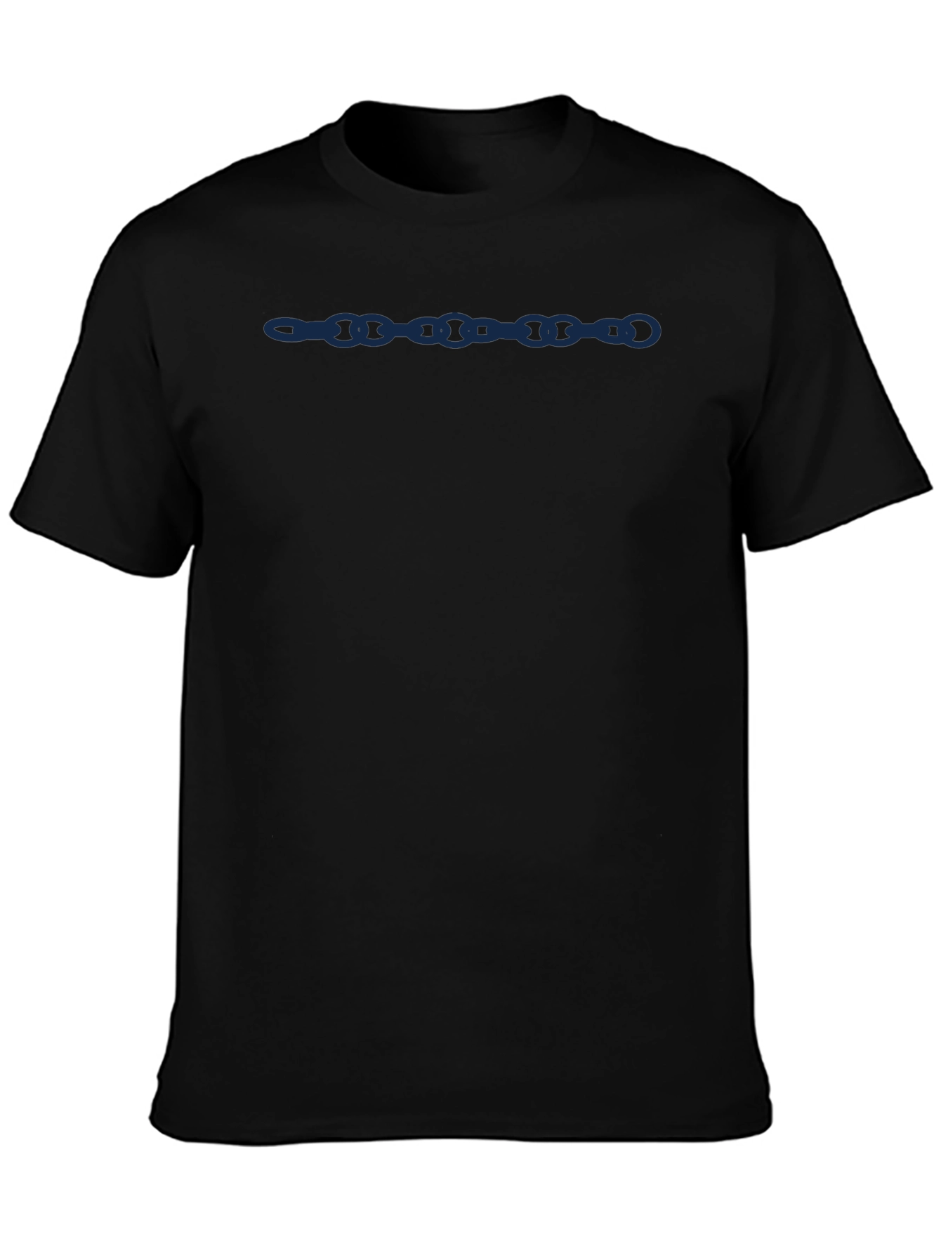 Stylish Black Chain Link Graphic Tee for Men