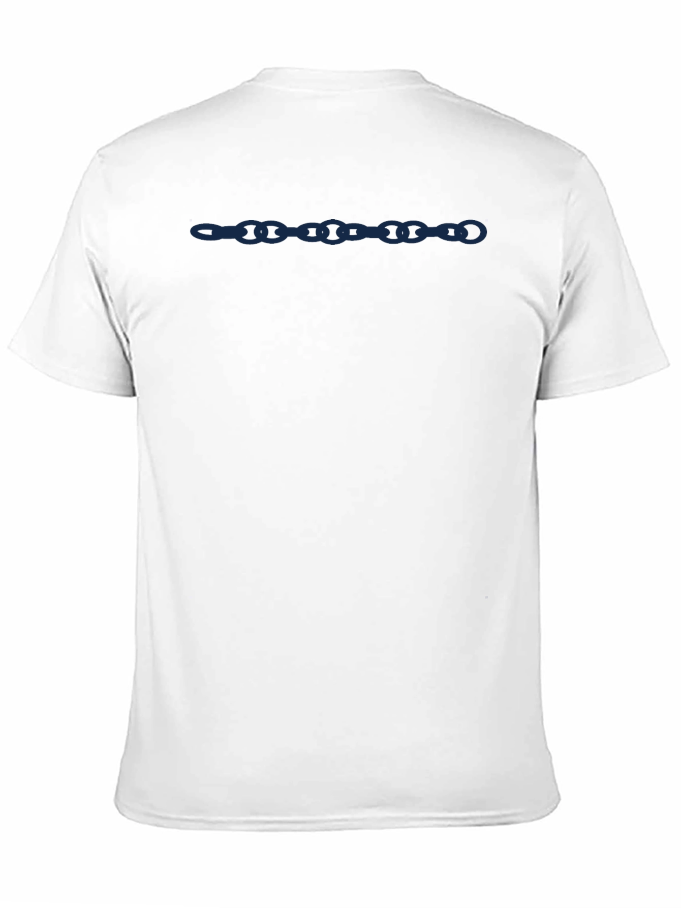 Stylish Black Chain Link Graphic Tee for Men