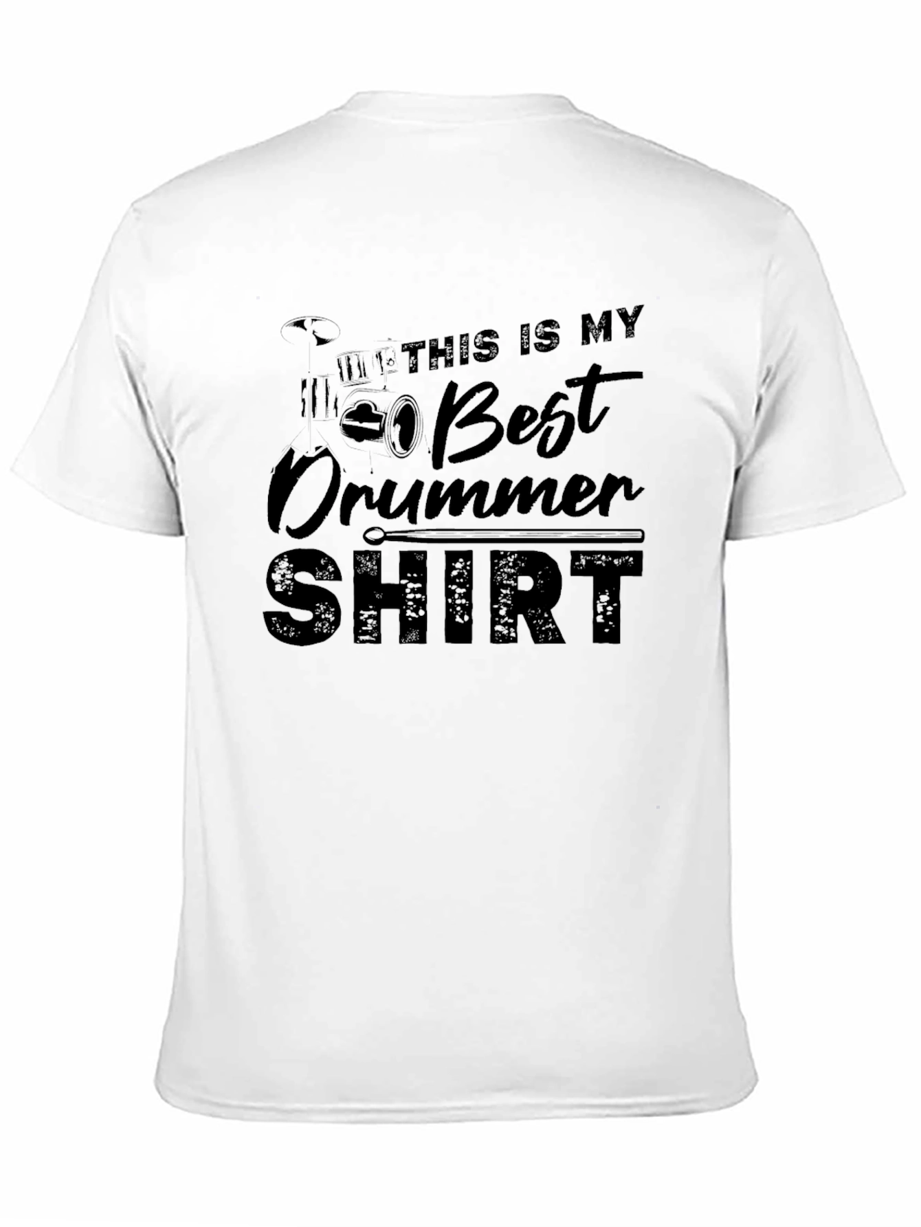 Best Drummer T-Shirt - Black Cotton Tee
