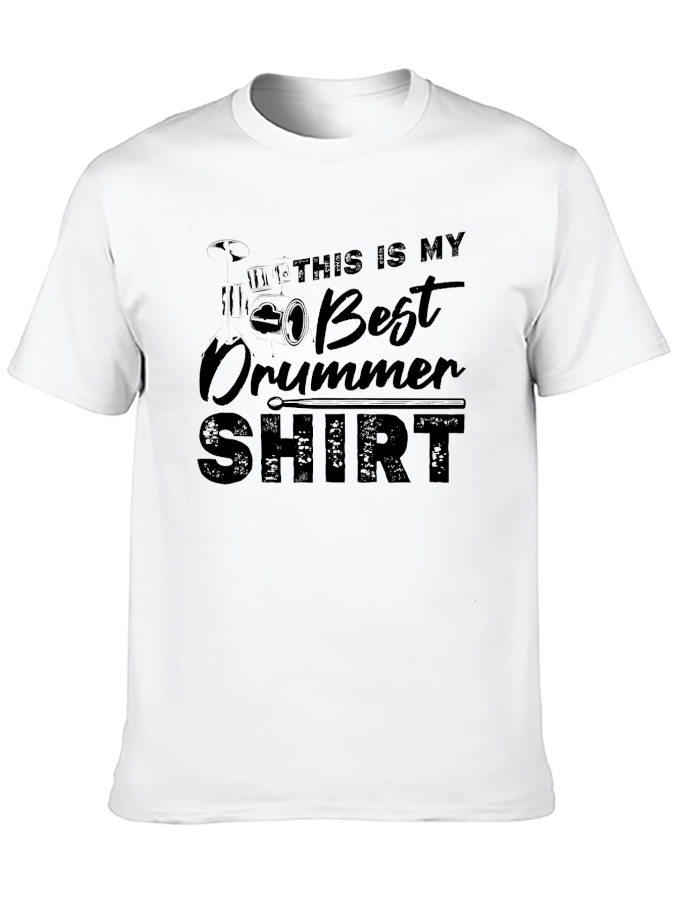 Best Drummer T-Shirt - Black Cotton Tee
