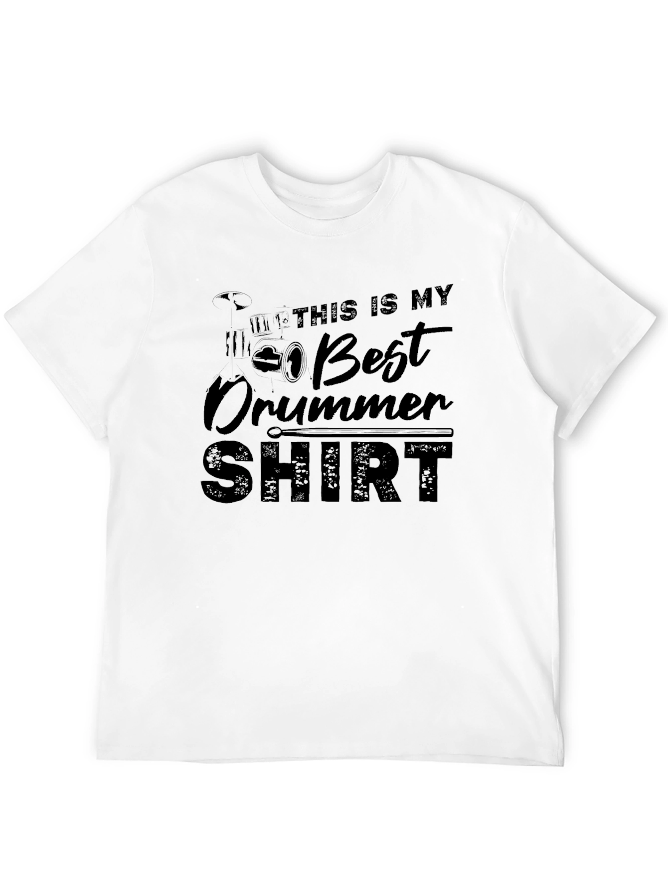 Best Drummer T-Shirt - Black Cotton Tee