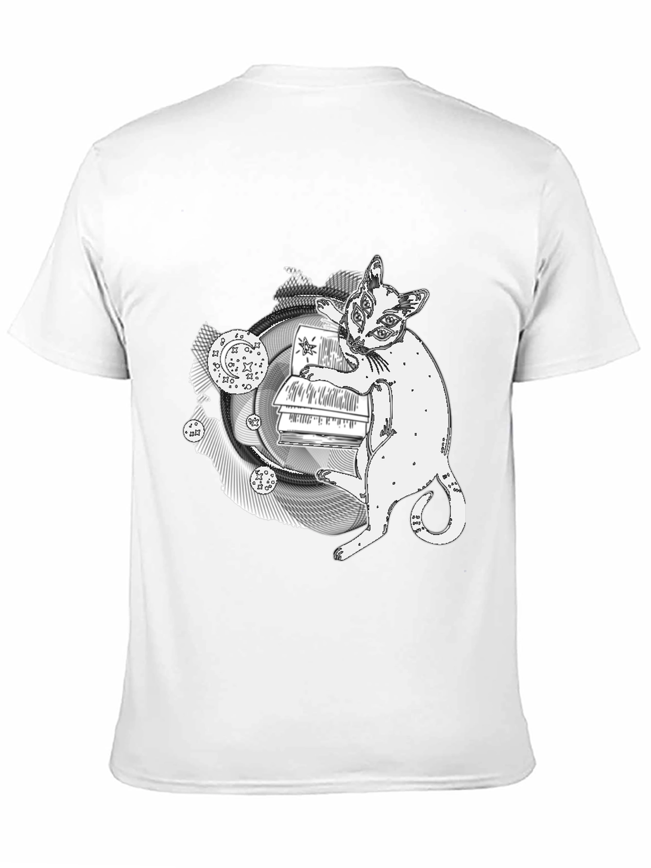 Mystical Cat T-Shirt - Occult Bookish Tee