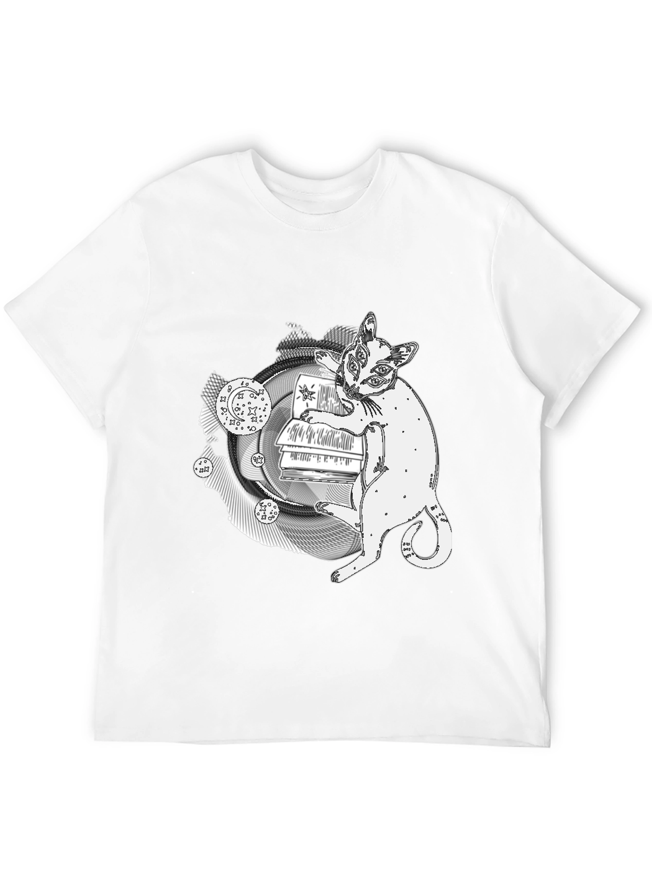 Mystical Cat T-Shirt - Occult Bookish Tee