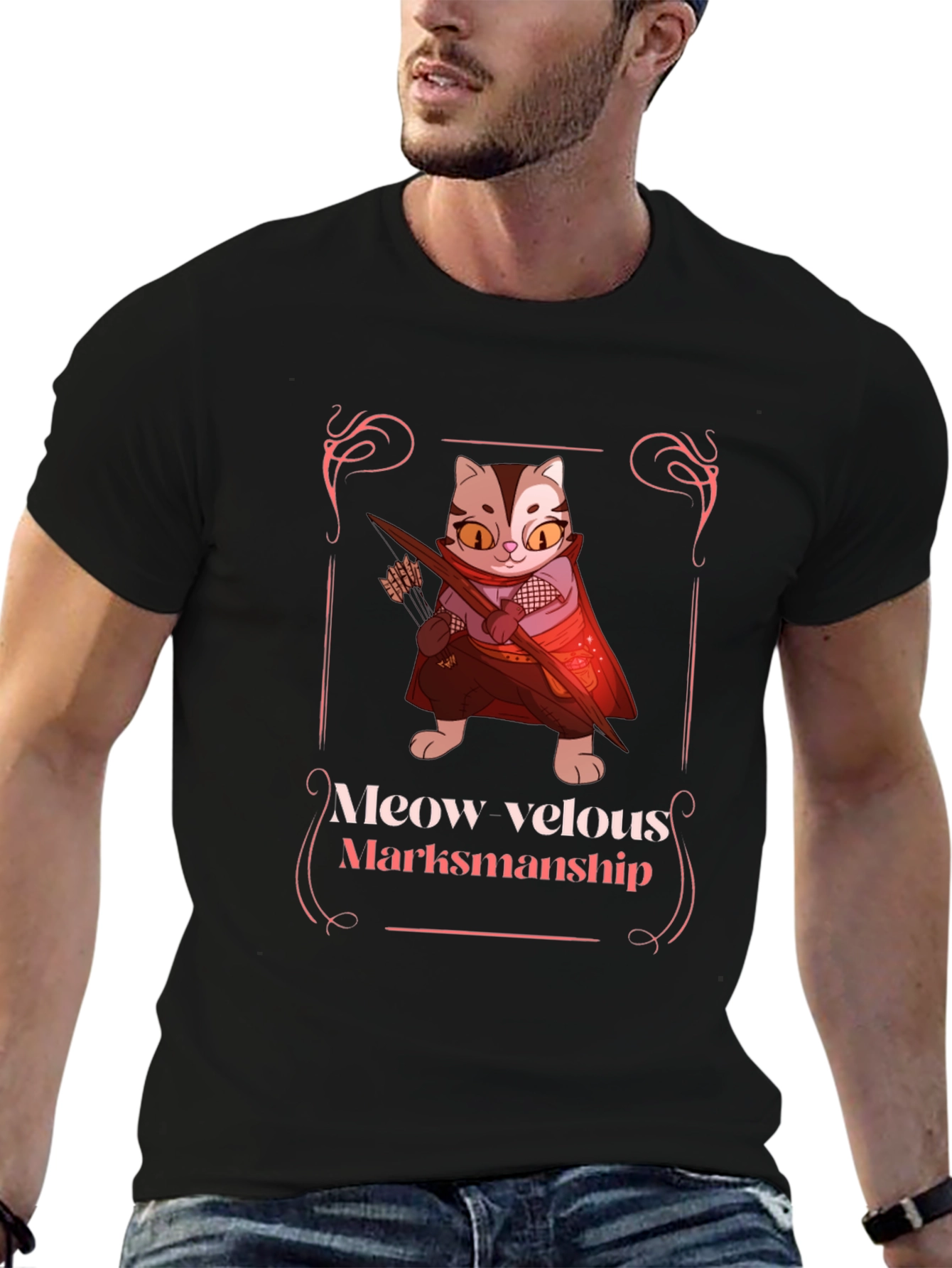 Meow Velous Marksmanship Cat T-Shirt