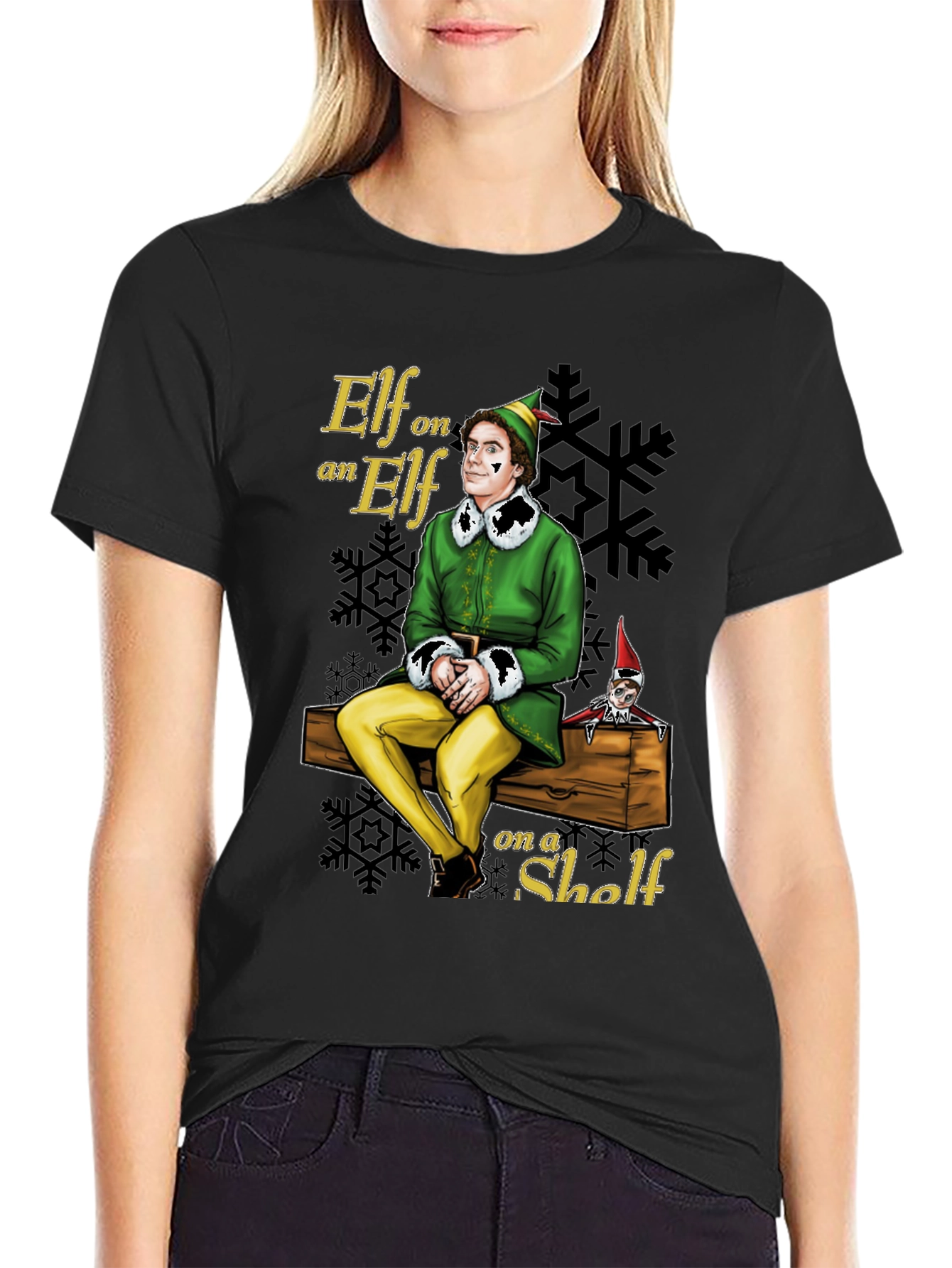Elf on an Elf on a Shelf Graphic T-Shirt