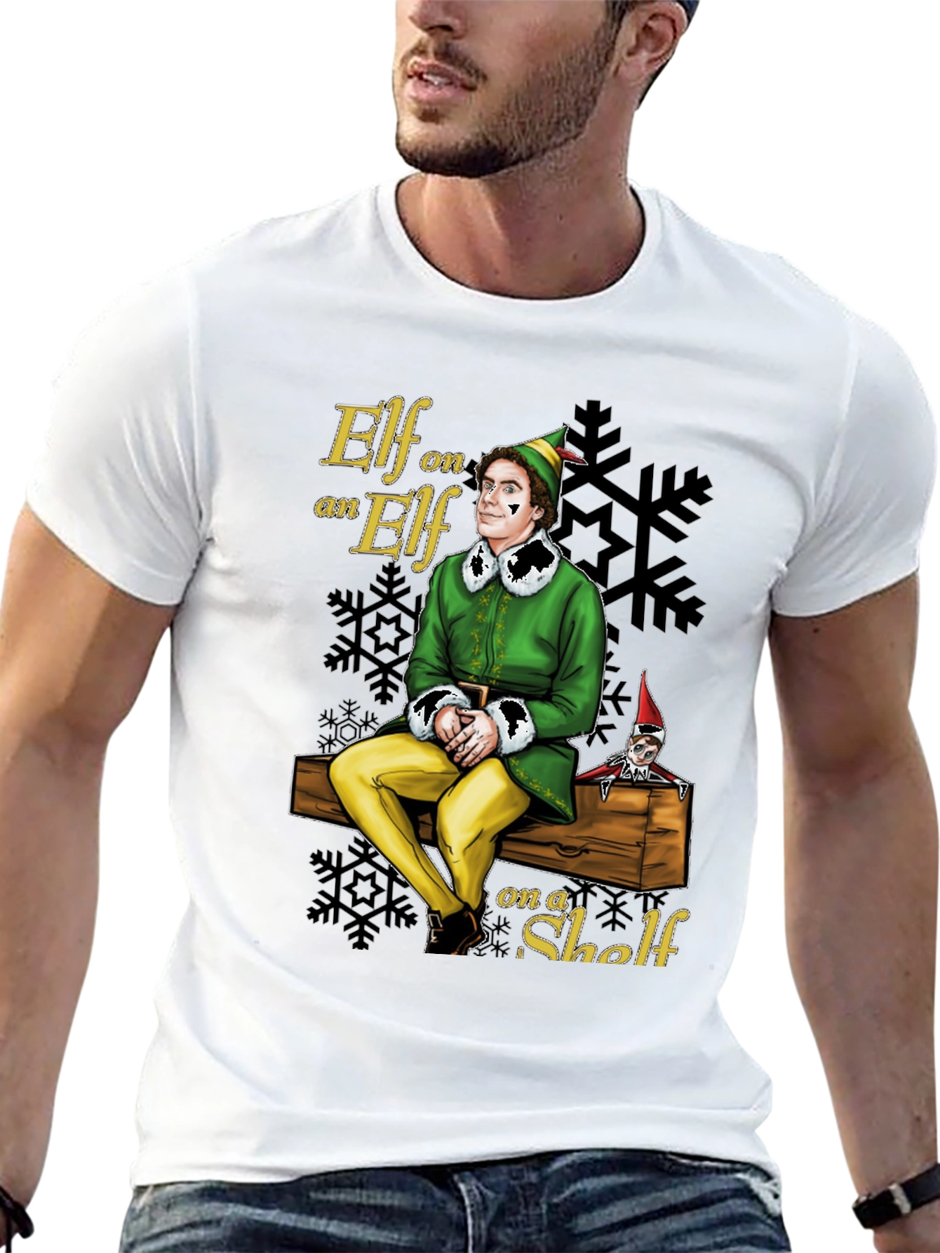 Elf on an Elf on a Shelf Graphic T-Shirt