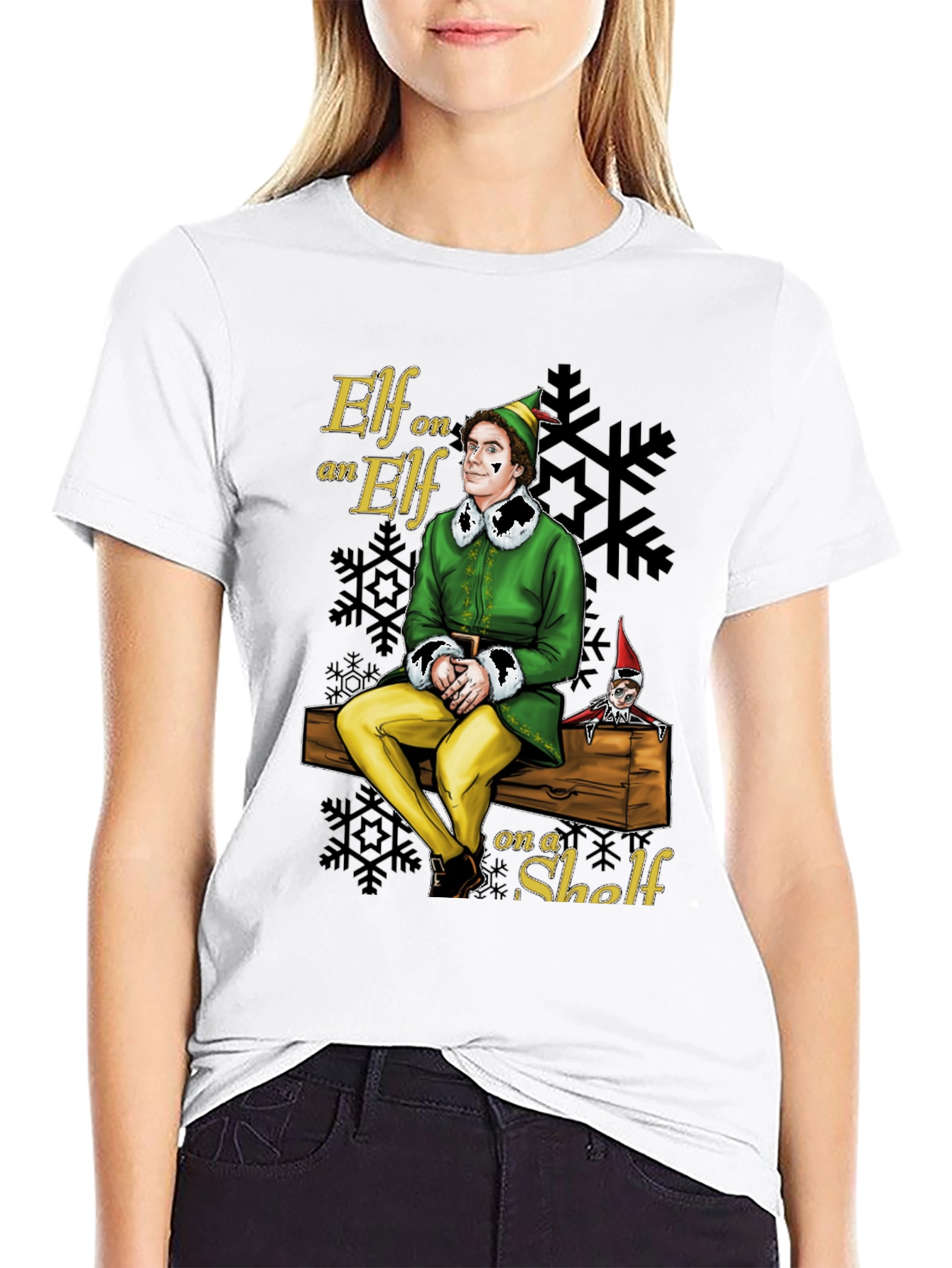 Elf on an Elf on a Shelf Graphic T-Shirt