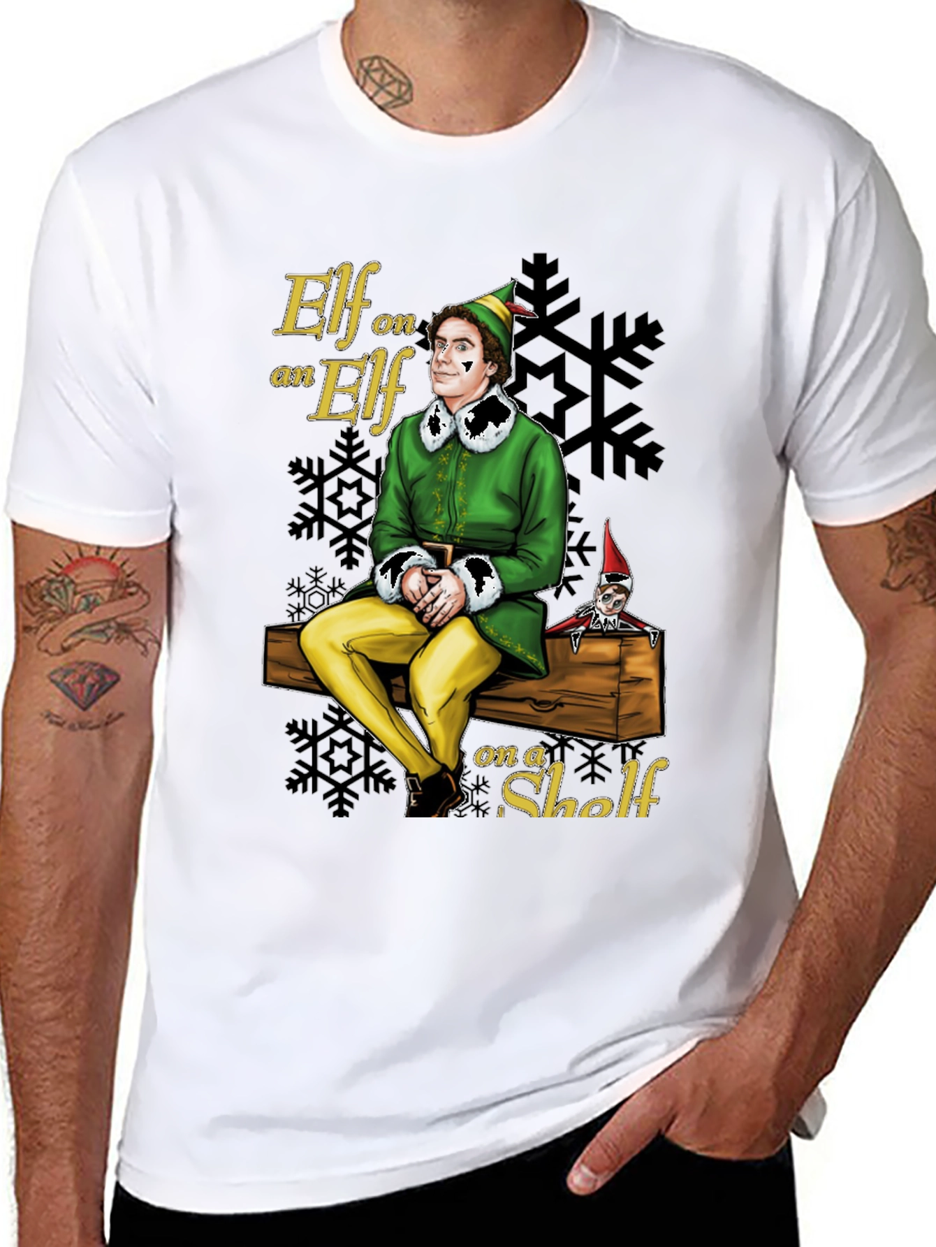 Elf on an Elf on a Shelf Graphic T-Shirt