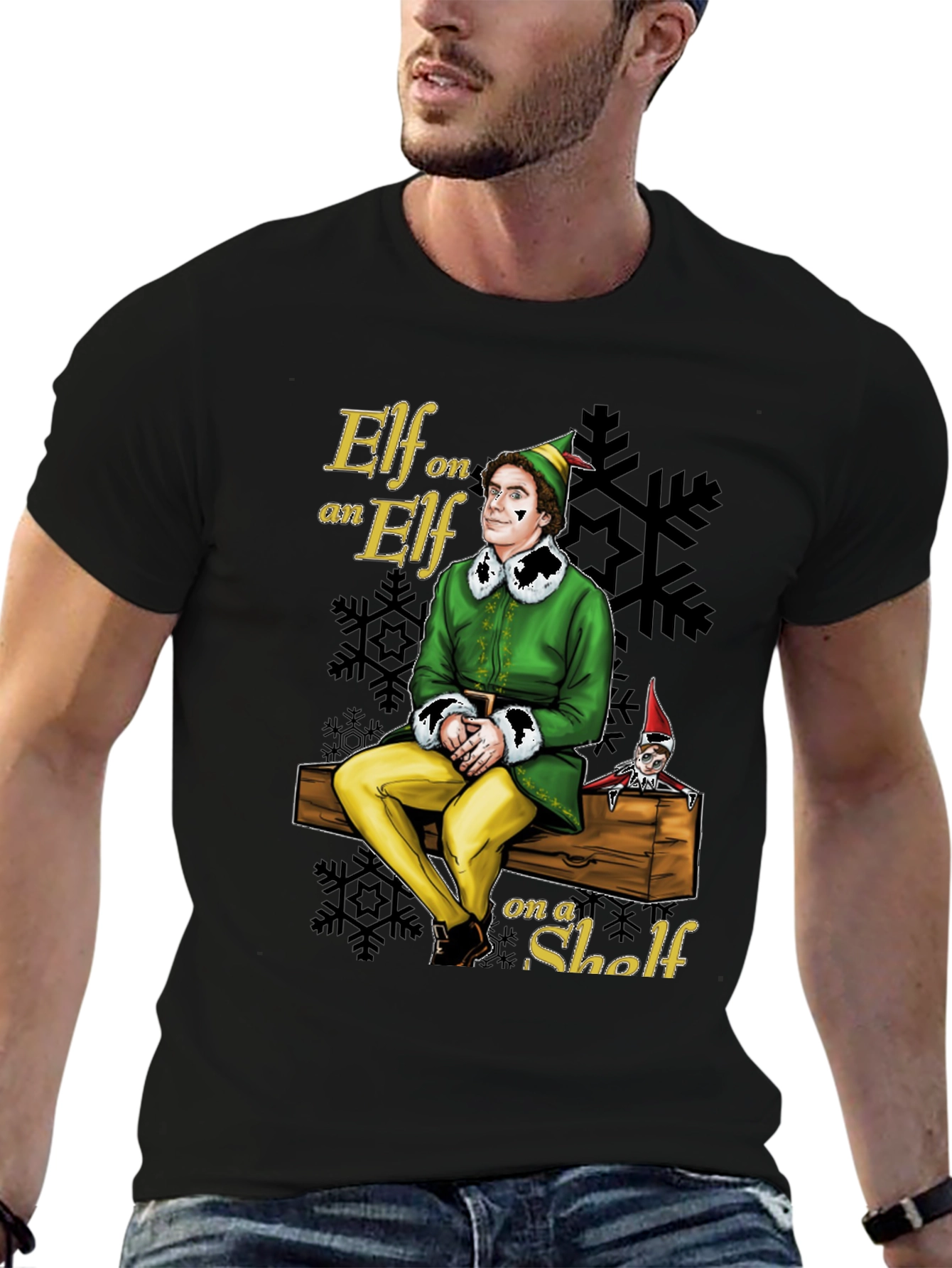 Elf on an Elf on a Shelf Graphic T-Shirt
