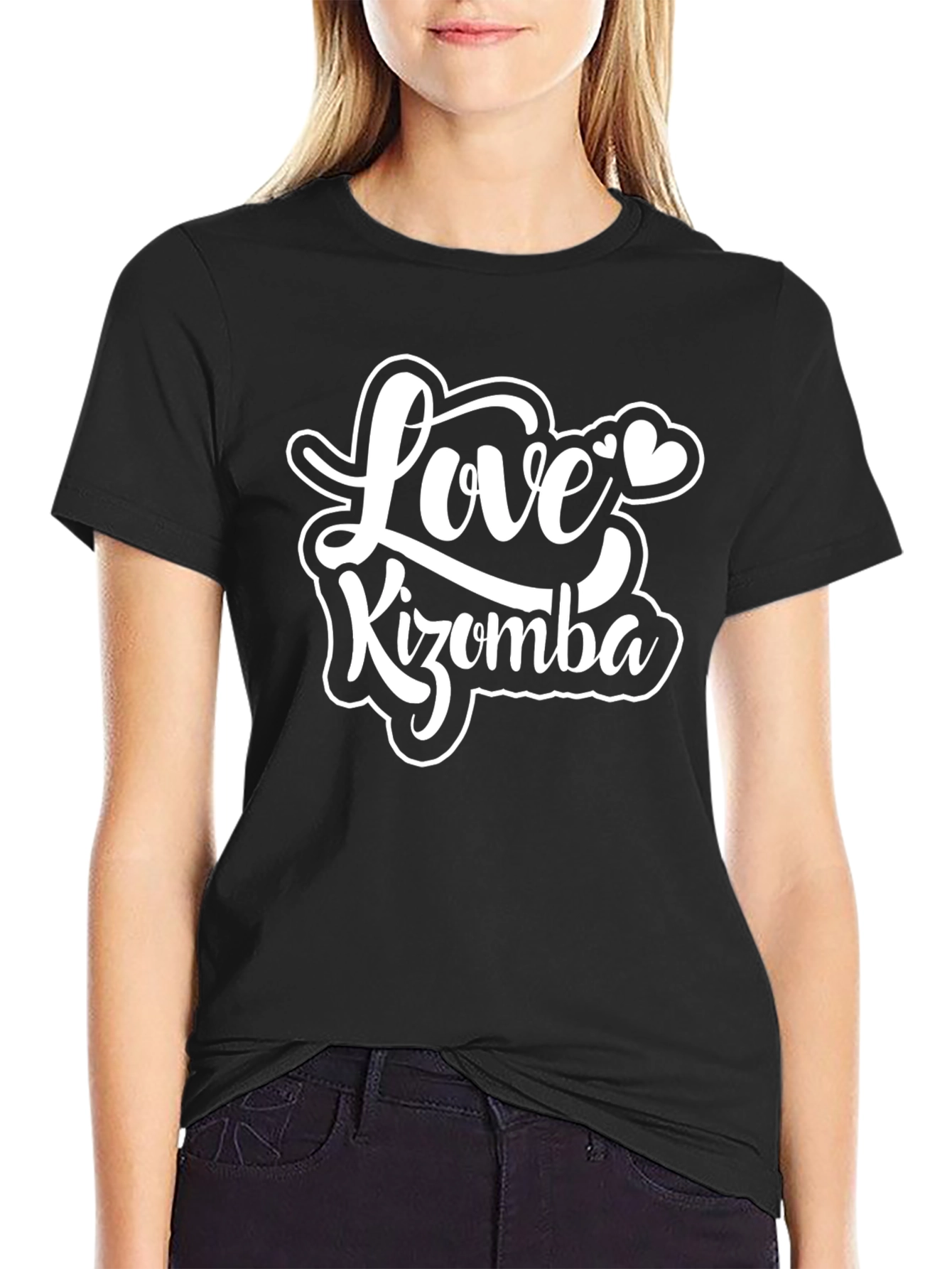 Love Kizomba Graphic Tee - Black Cotton T-Shirt