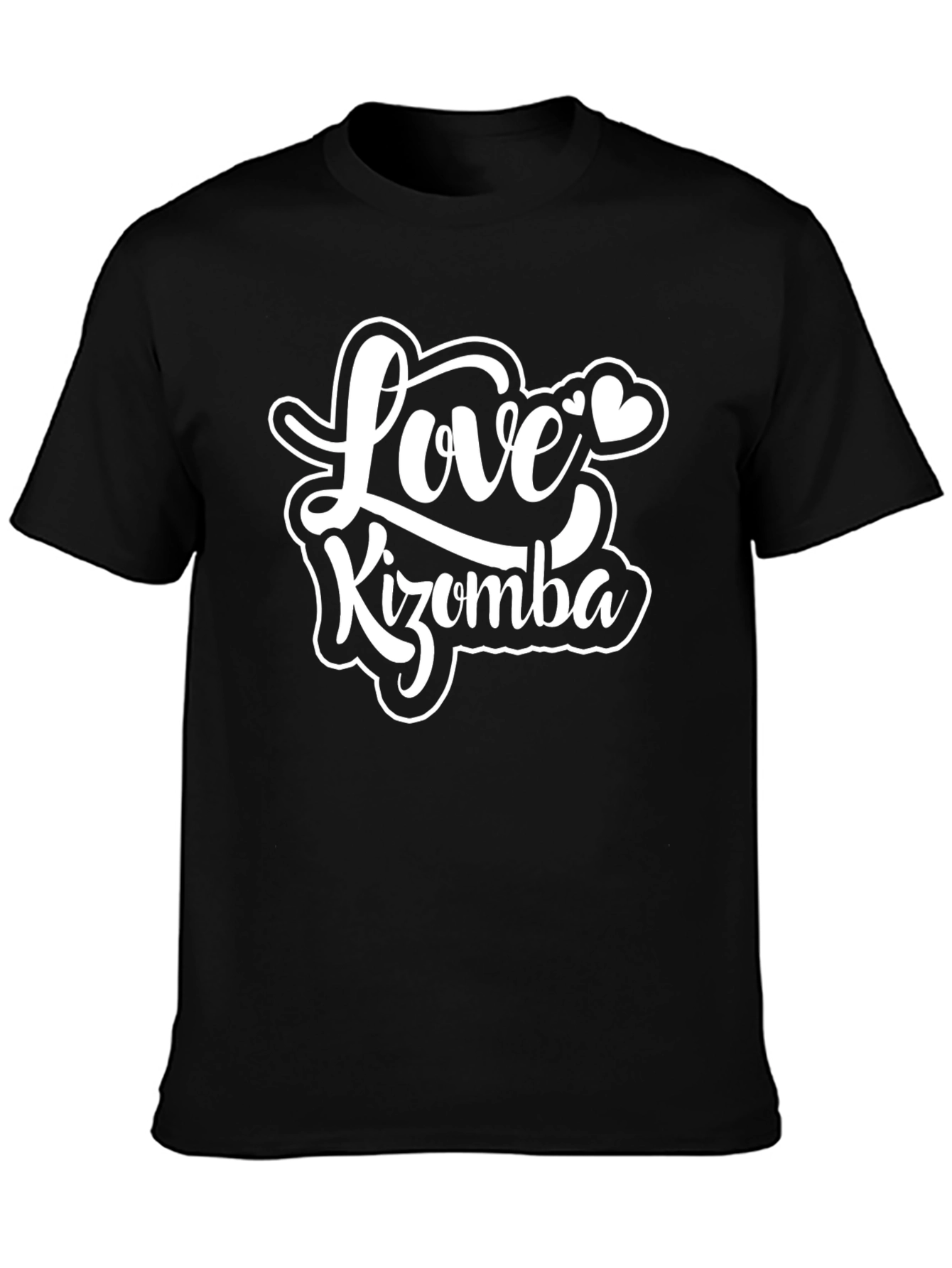 Love Kizomba Graphic Tee - Black Cotton T-Shirt