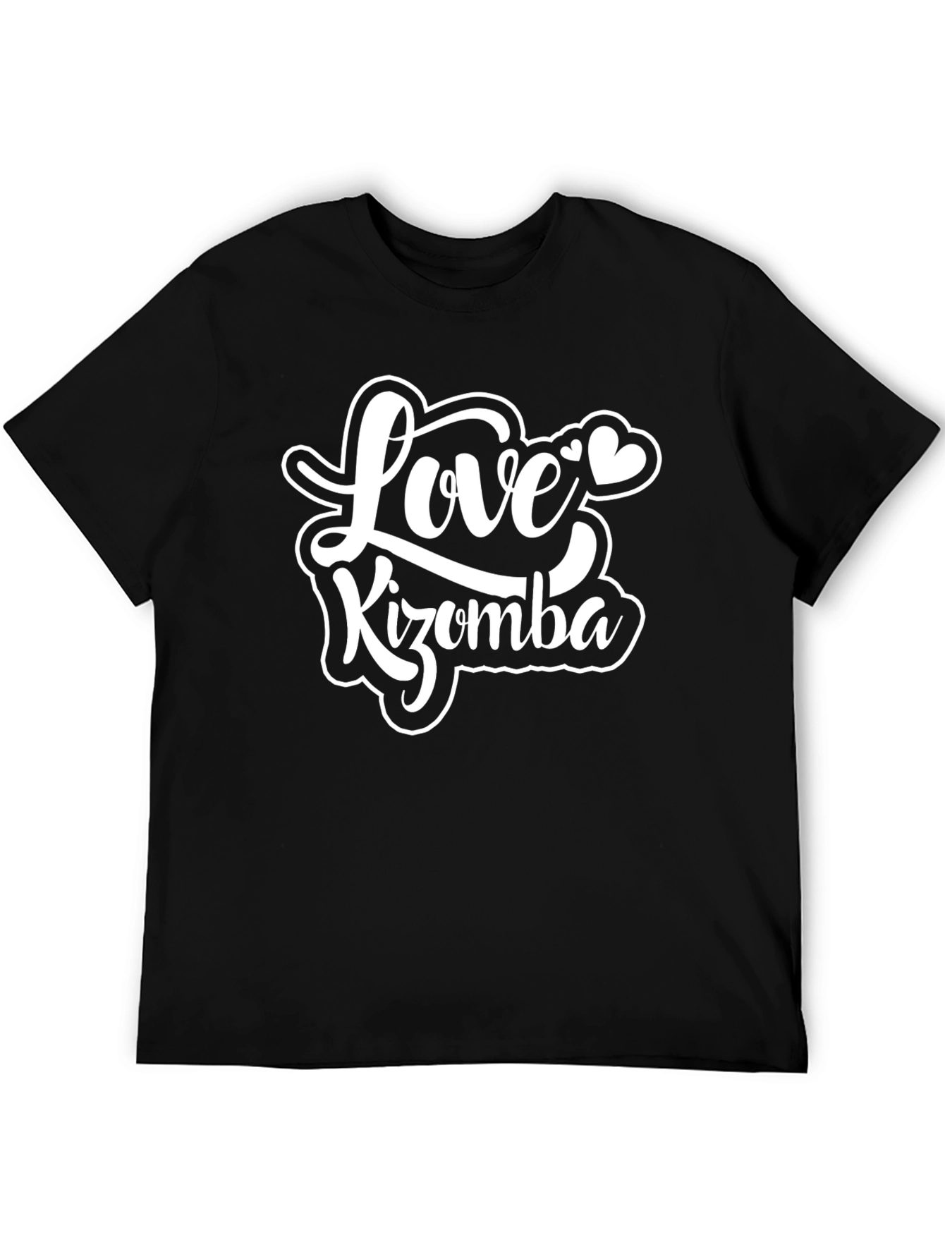Love Kizomba Graphic Tee - Black Cotton T-Shirt