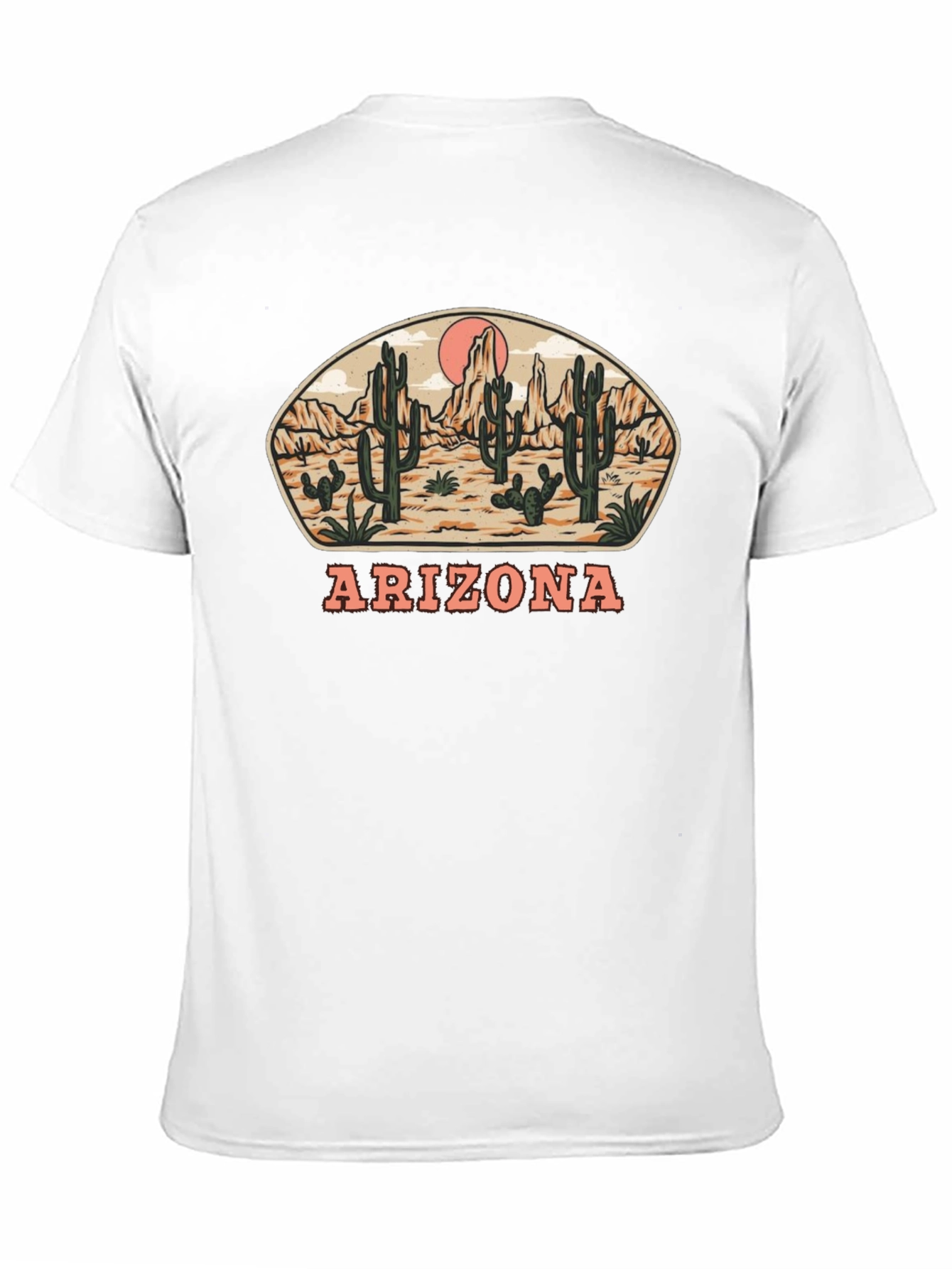 Arizona Desert Graphic T-Shirt - Black