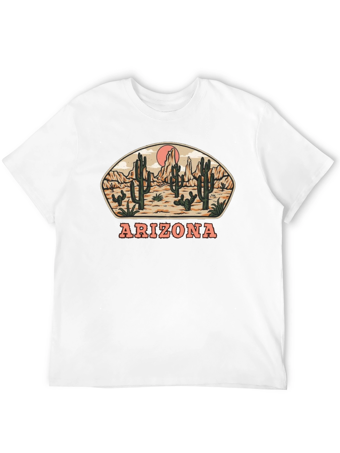 Arizona Desert Graphic T-Shirt - Black