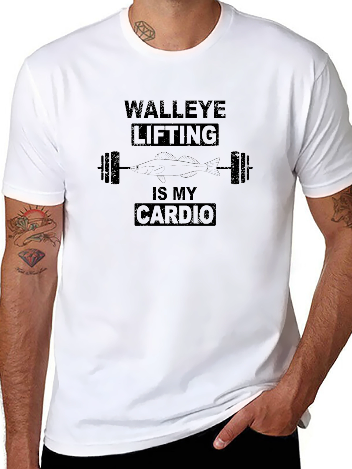 Walleye Lifting Cardio T-Shirt