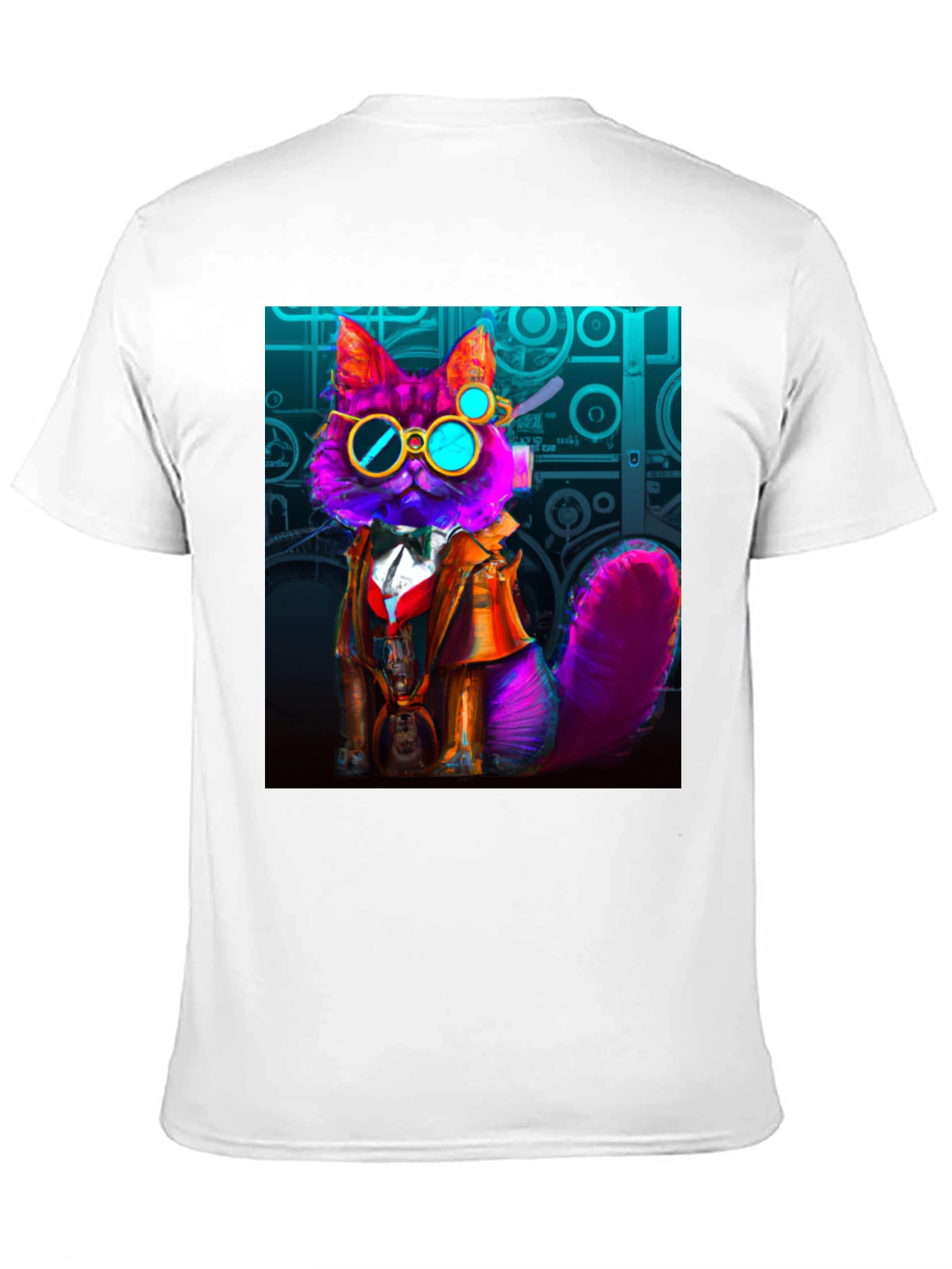 Steampunk Cat T-Shirt - Whimsical Fashion