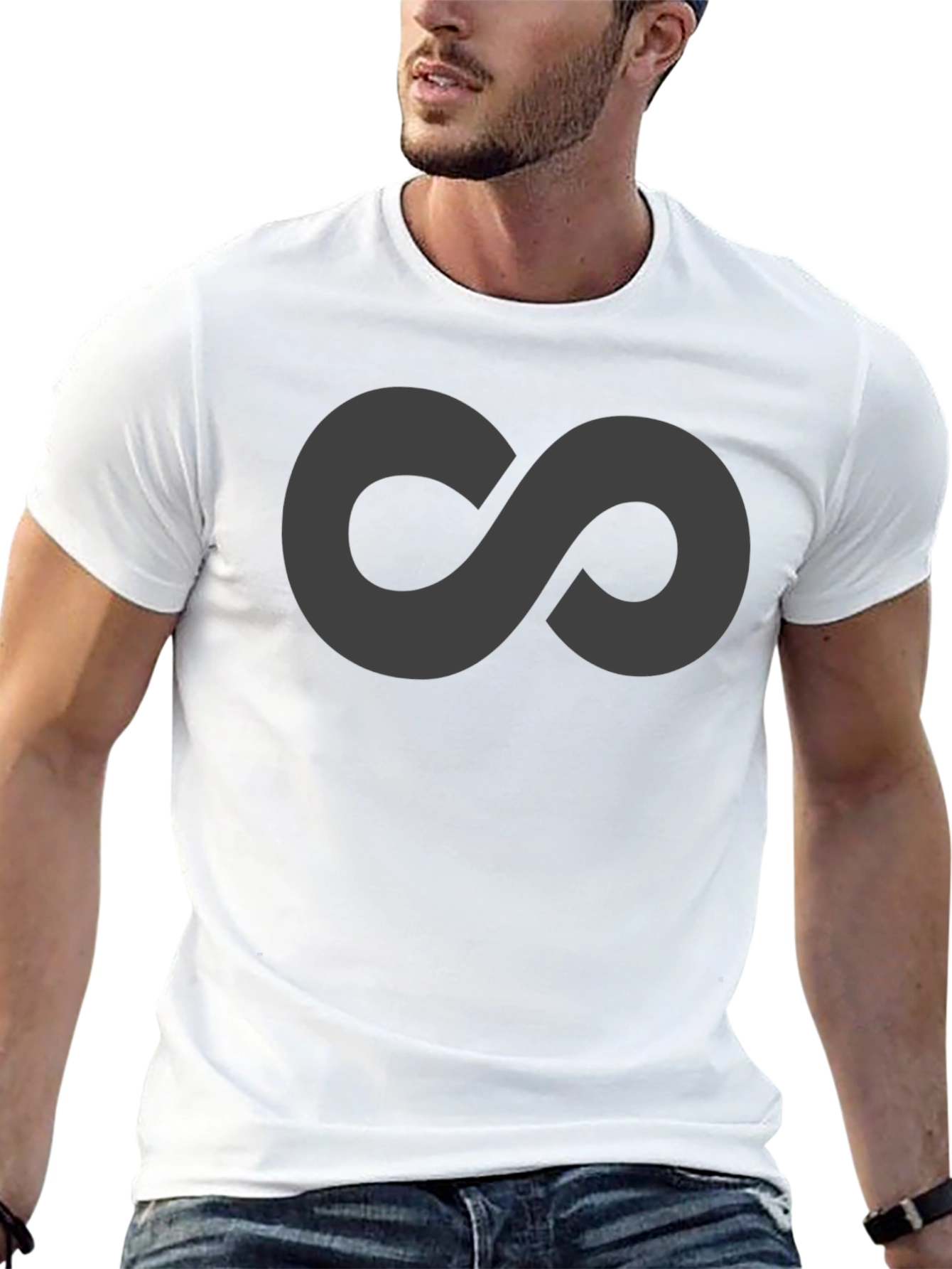 Infinity Symbol Black T-Shirt
