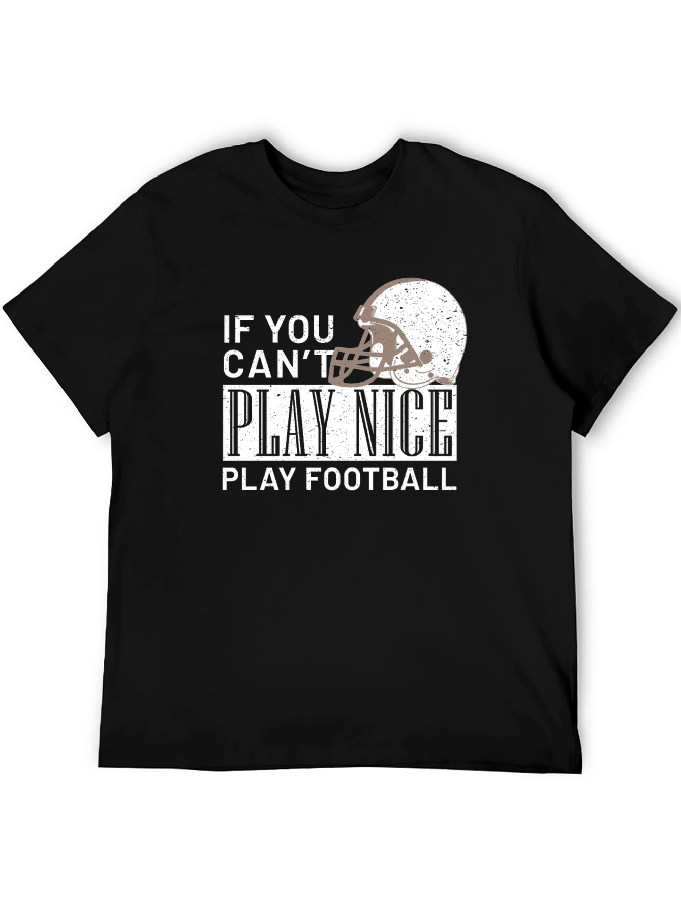 Play Football Graphic T-Shirt - Black