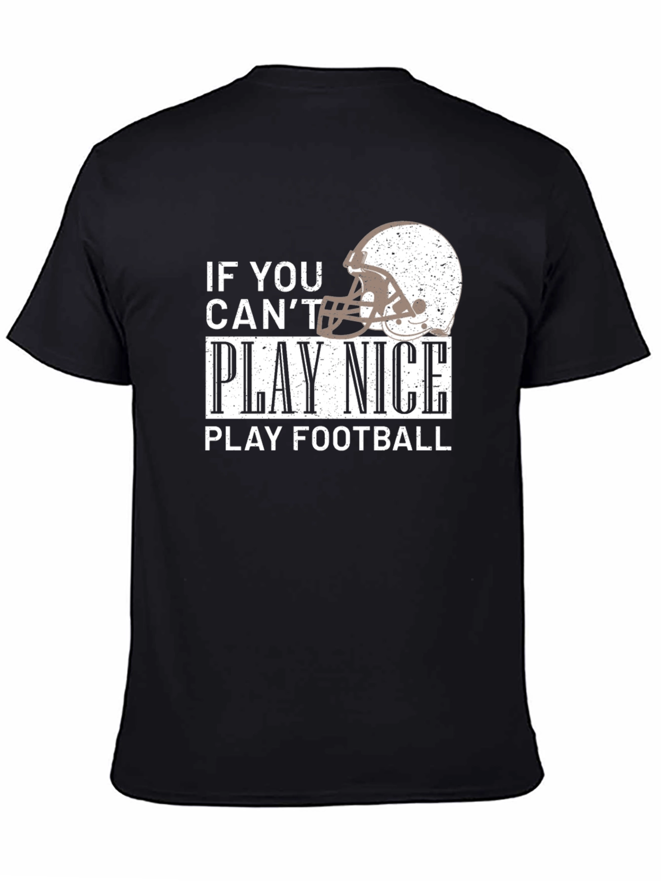 Play Football Graphic T-Shirt - Black
