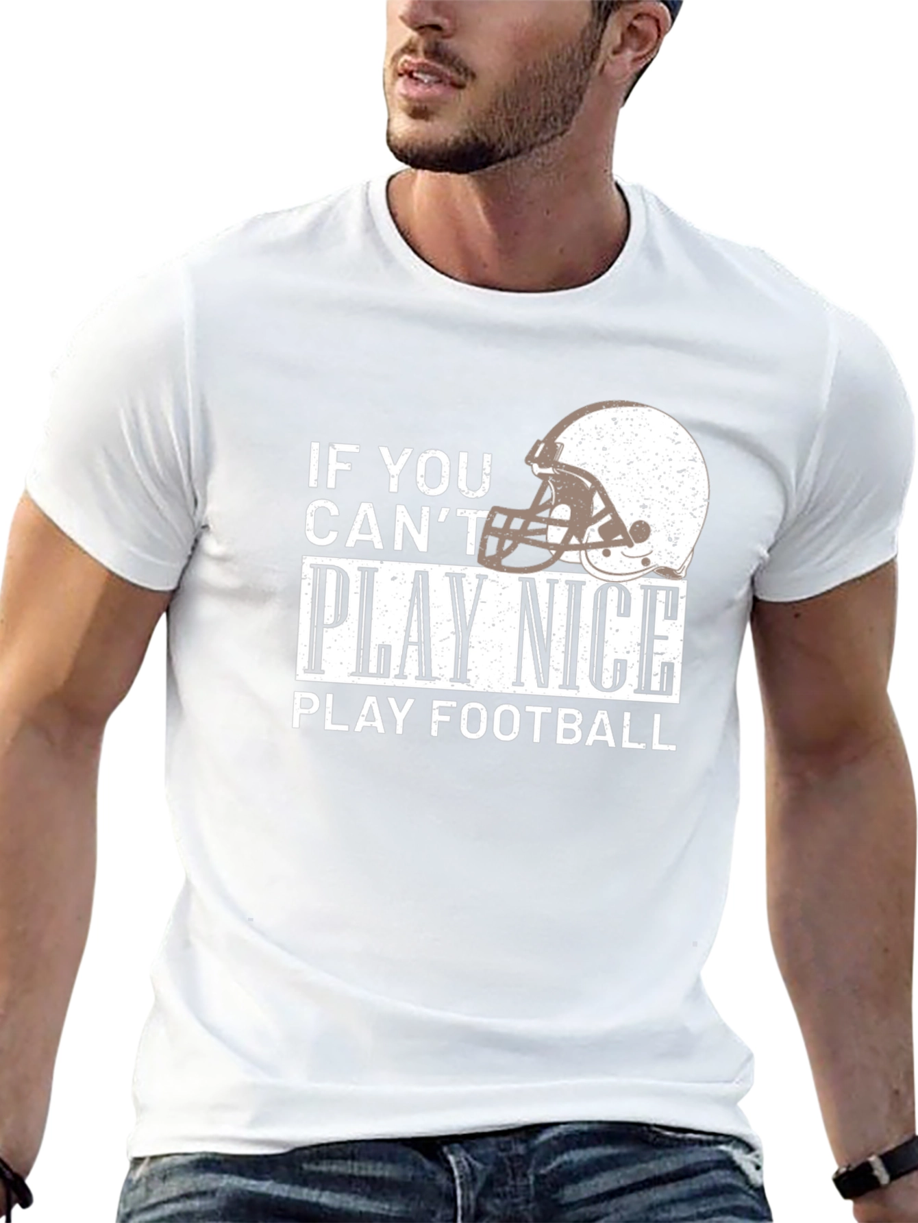 Play Football Graphic T-Shirt - Black