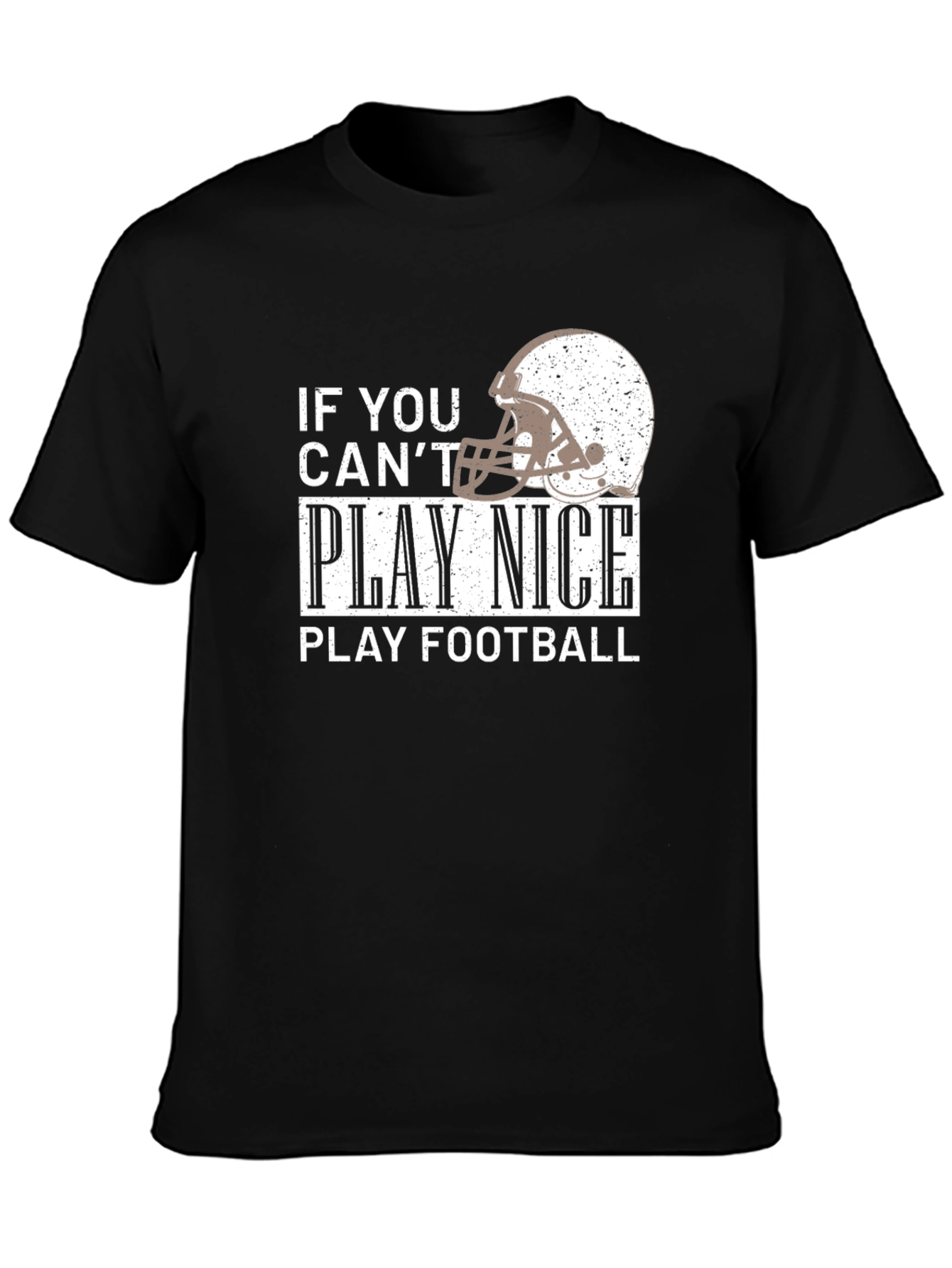 Play Football Graphic T-Shirt - Black