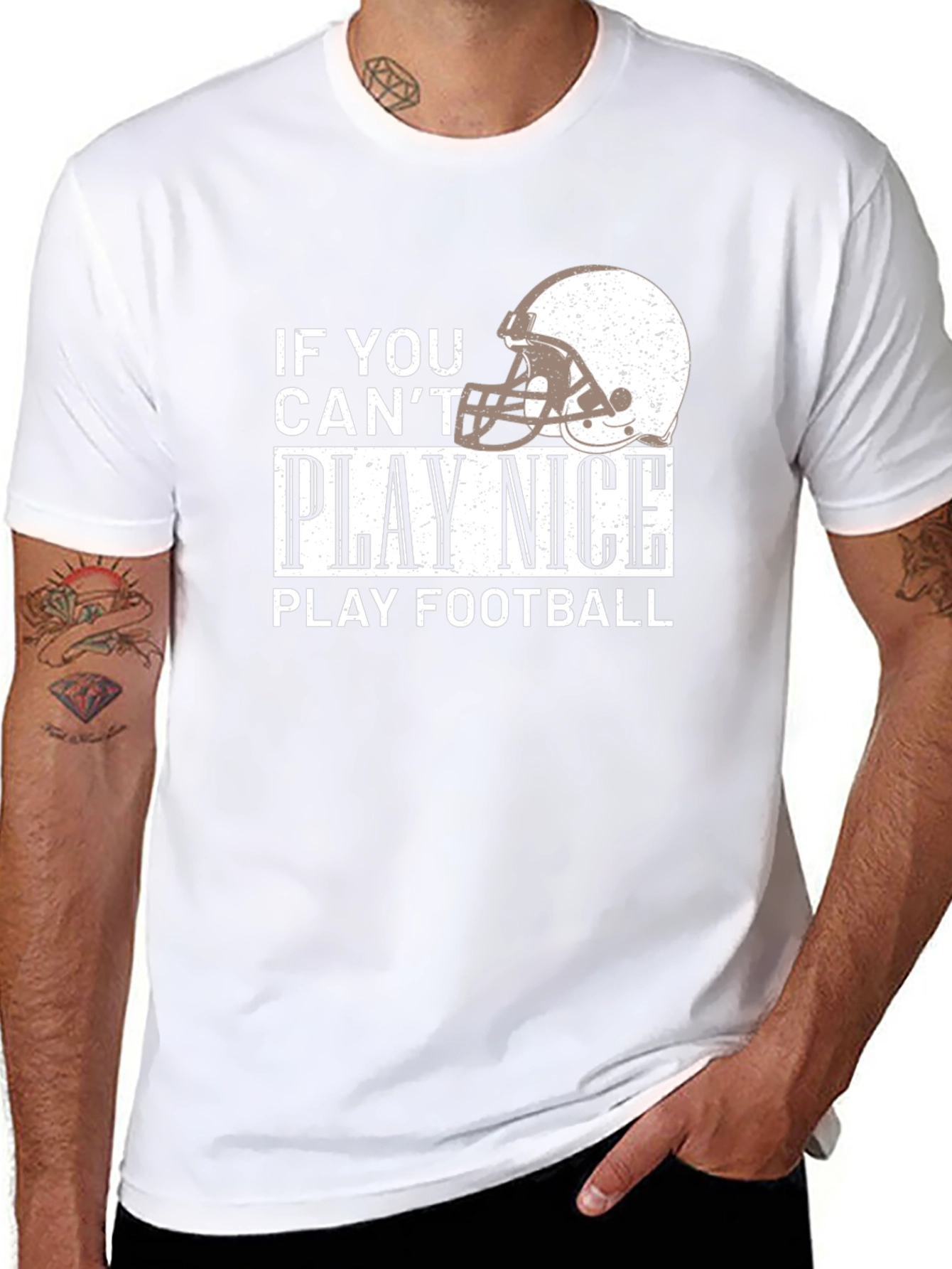 Play Football Graphic T-Shirt - Black