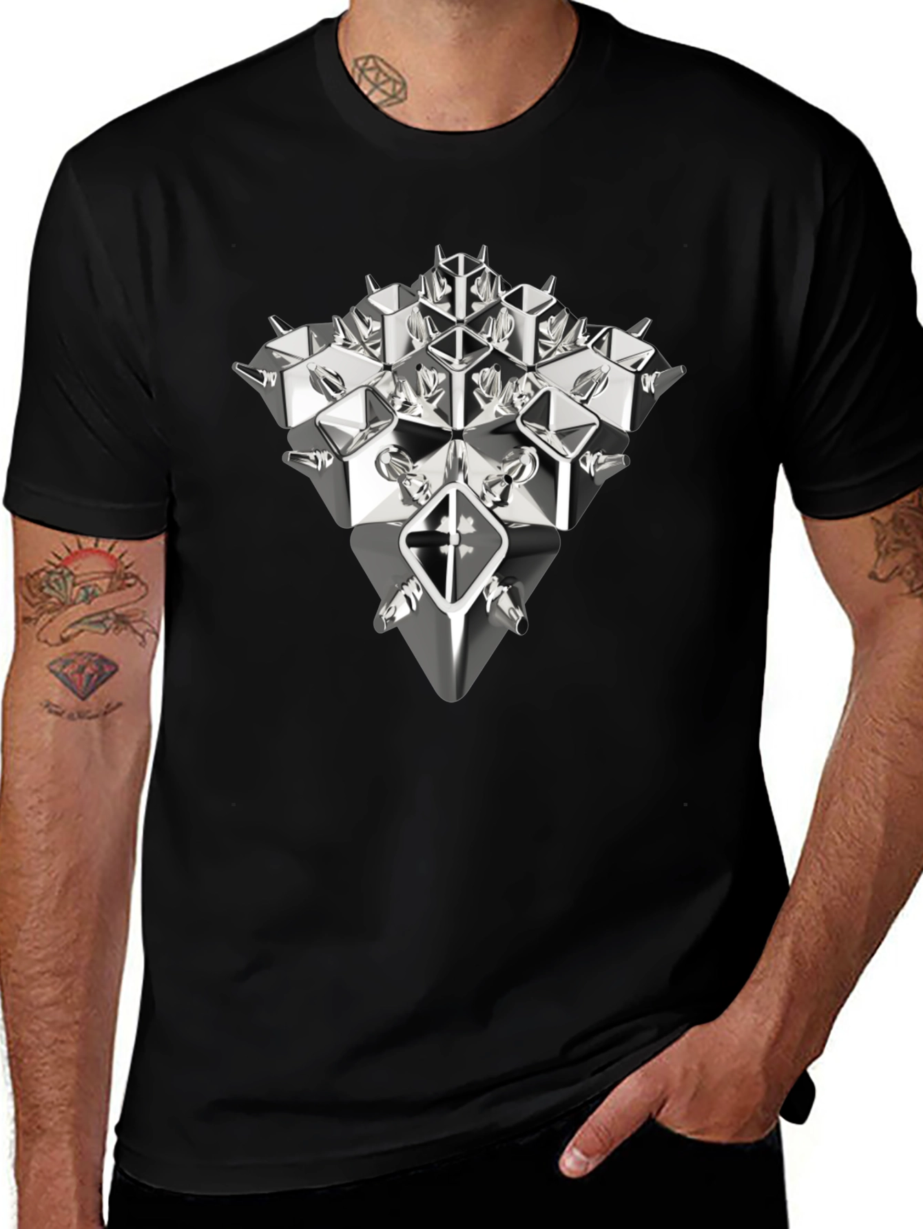 Abstract Geometric T-Shirt - Modern Art Tee