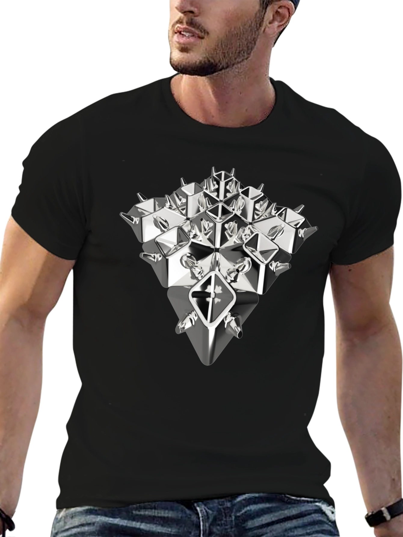 Abstract Geometric T-Shirt - Modern Art Tee