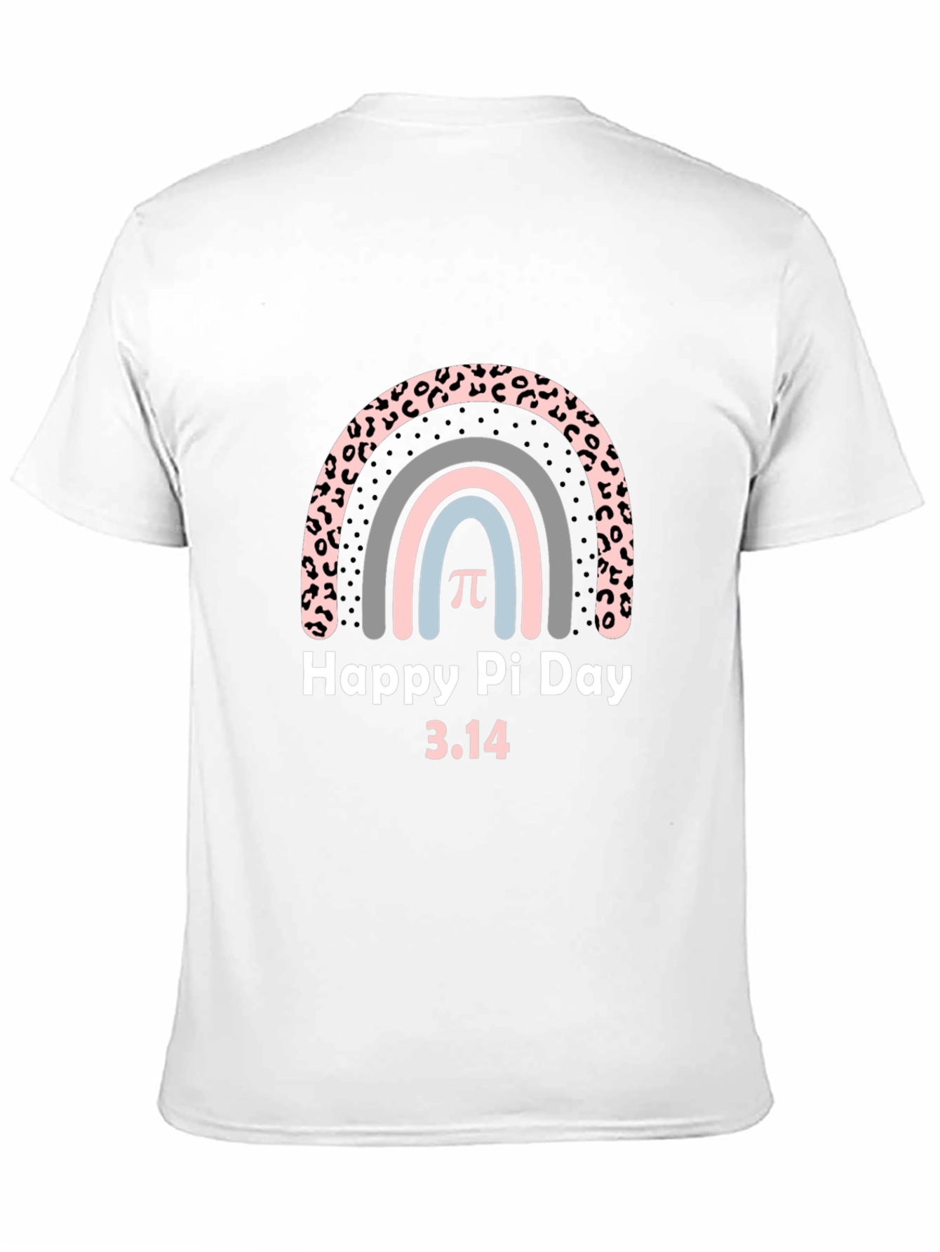 Happy Pi Day T-Shirt - Rainbow Leopard Print
