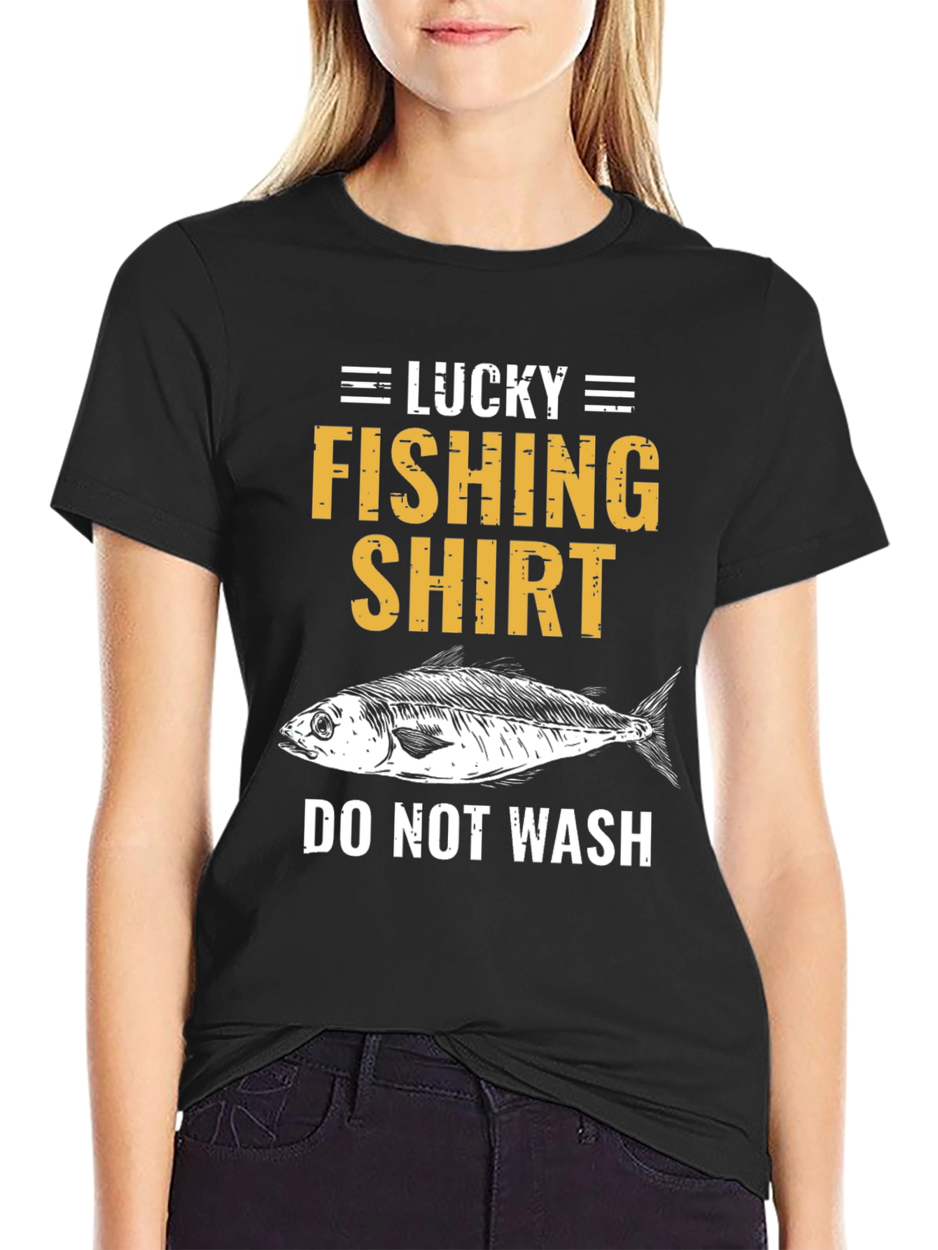 Lucky Fishing Shirt - Novelty Graphic Tee