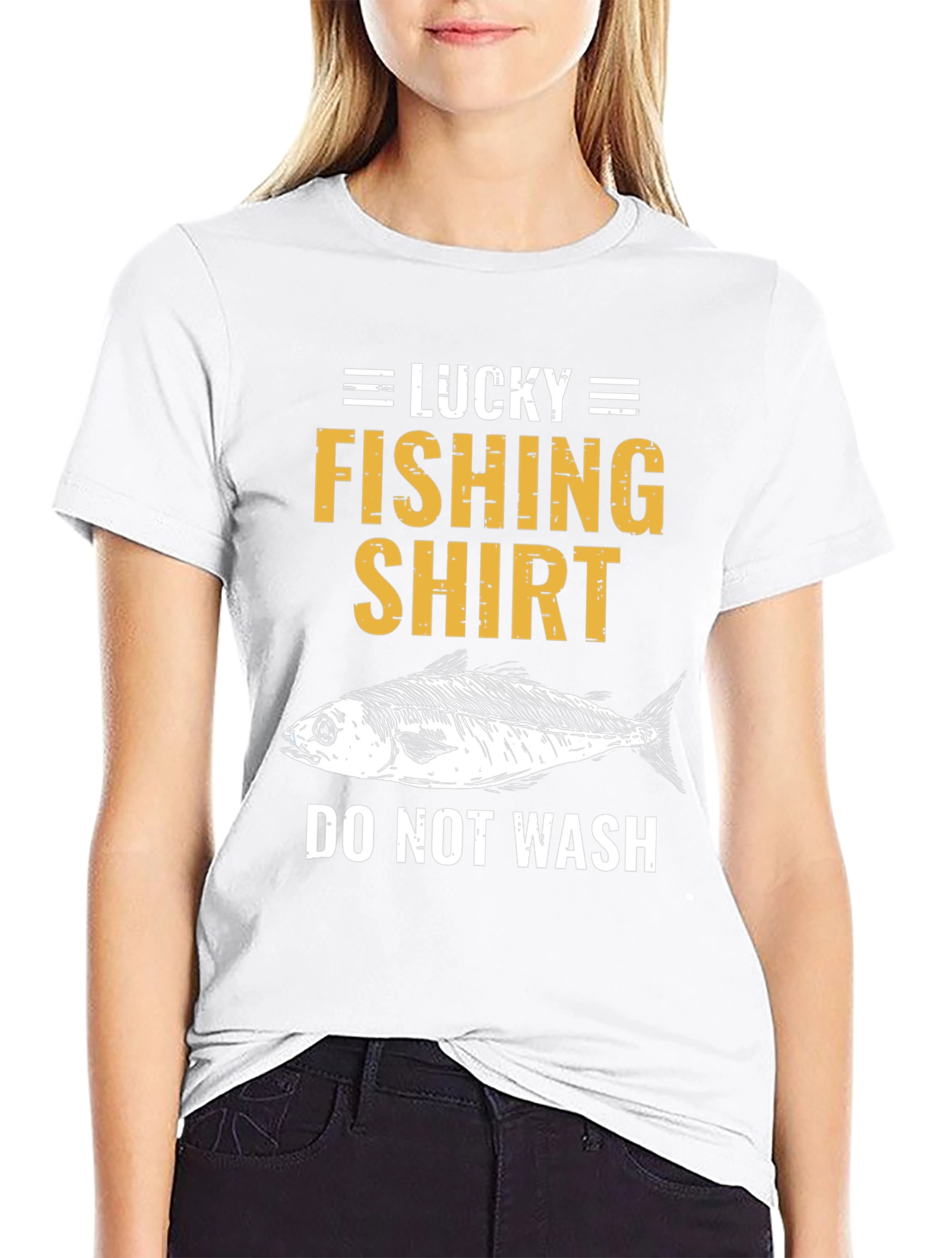 Lucky Fishing Shirt - Novelty Graphic Tee
