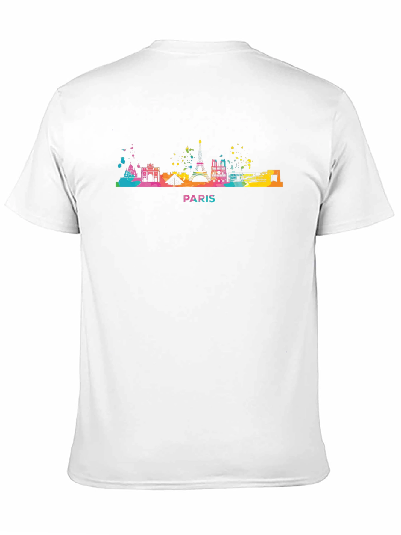 Paris Skyline Graphic T-Shirt - Mens Crew Neck Tee