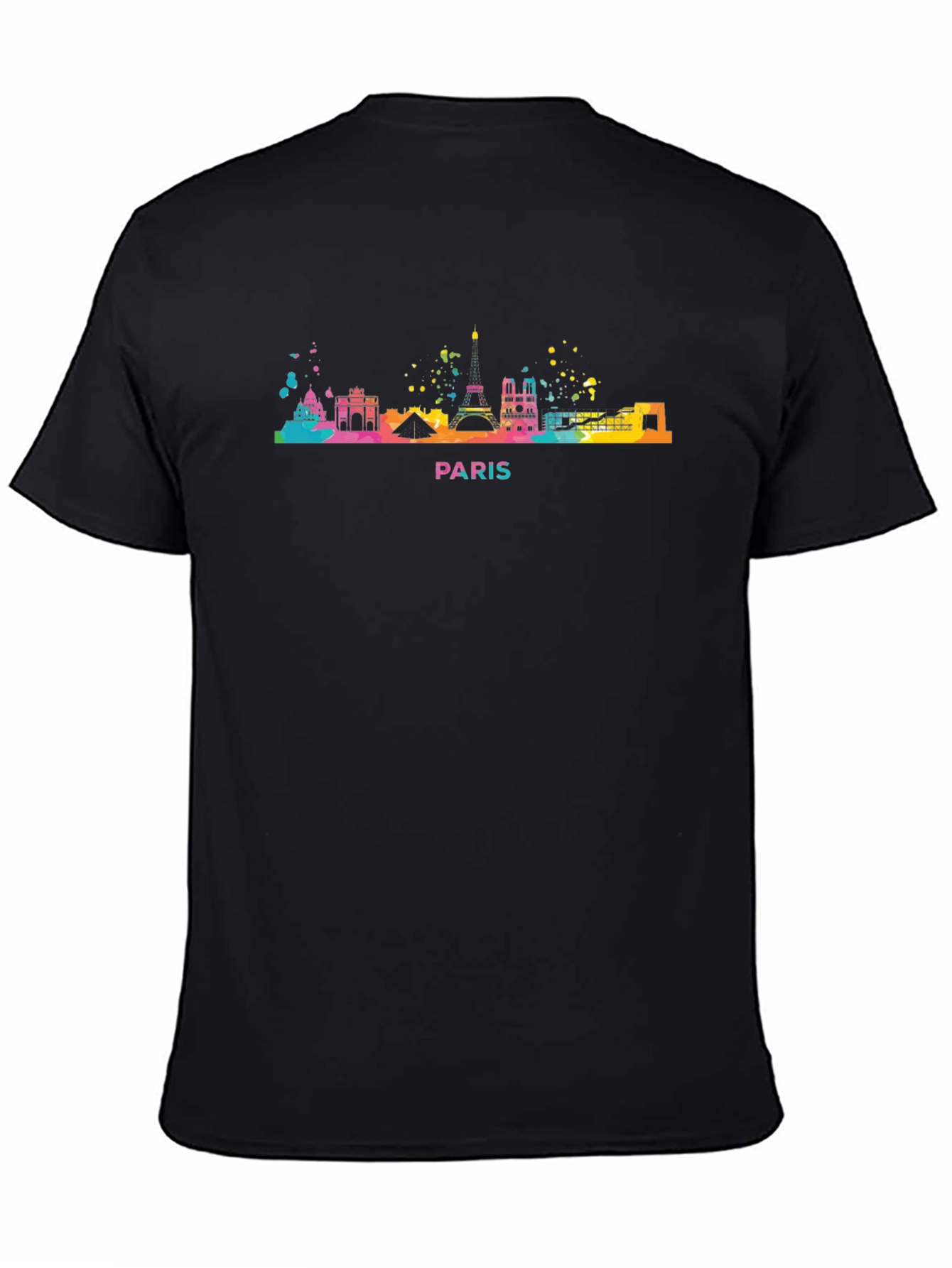 Paris Skyline Graphic T-Shirt - Mens Crew Neck Tee