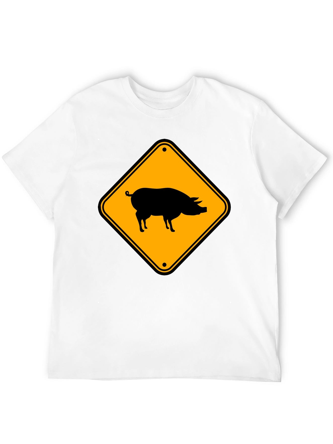 Novelty Pig Crossing T-Shirt