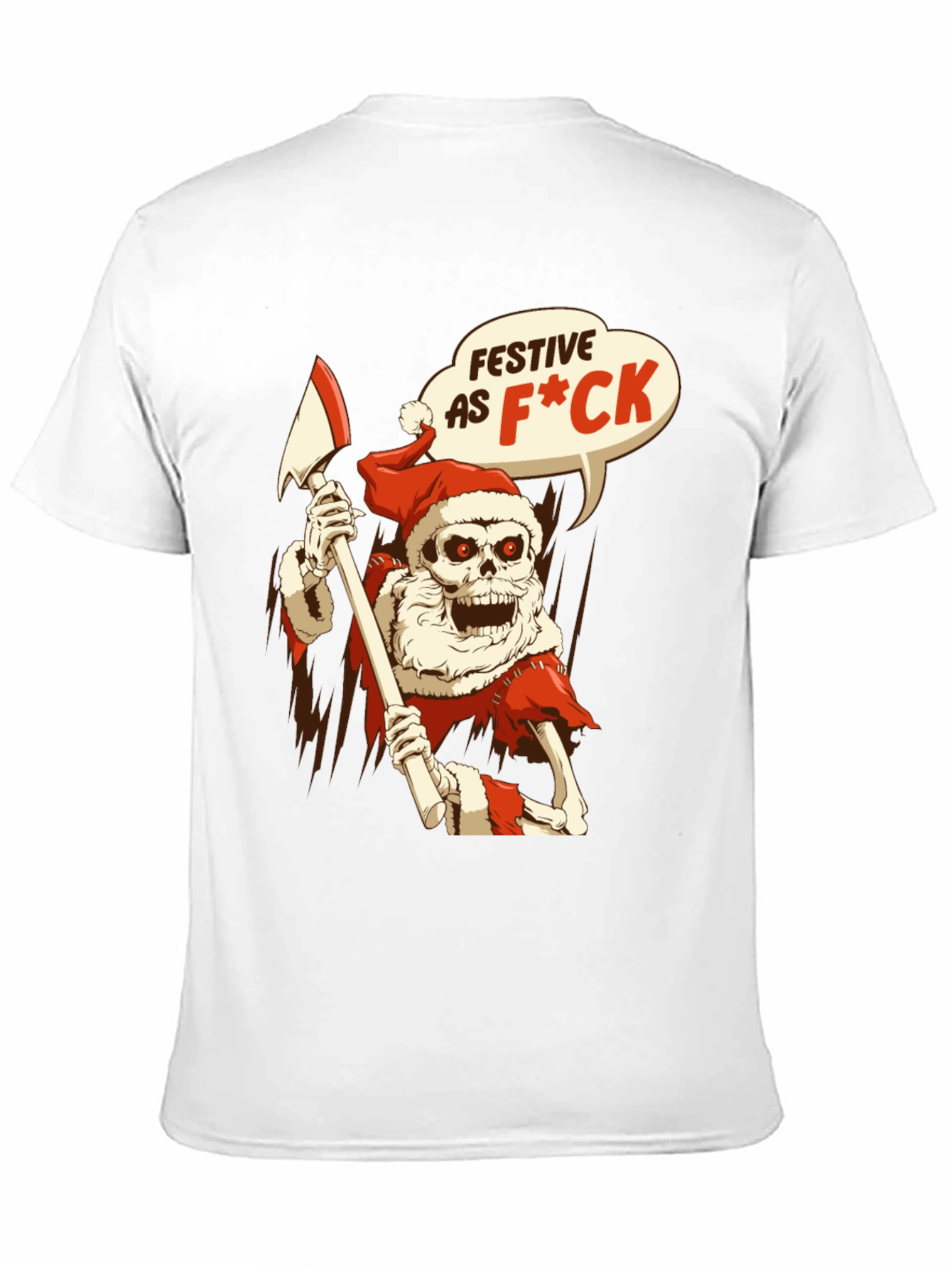 Festive Skeleton Santa T-Shirt