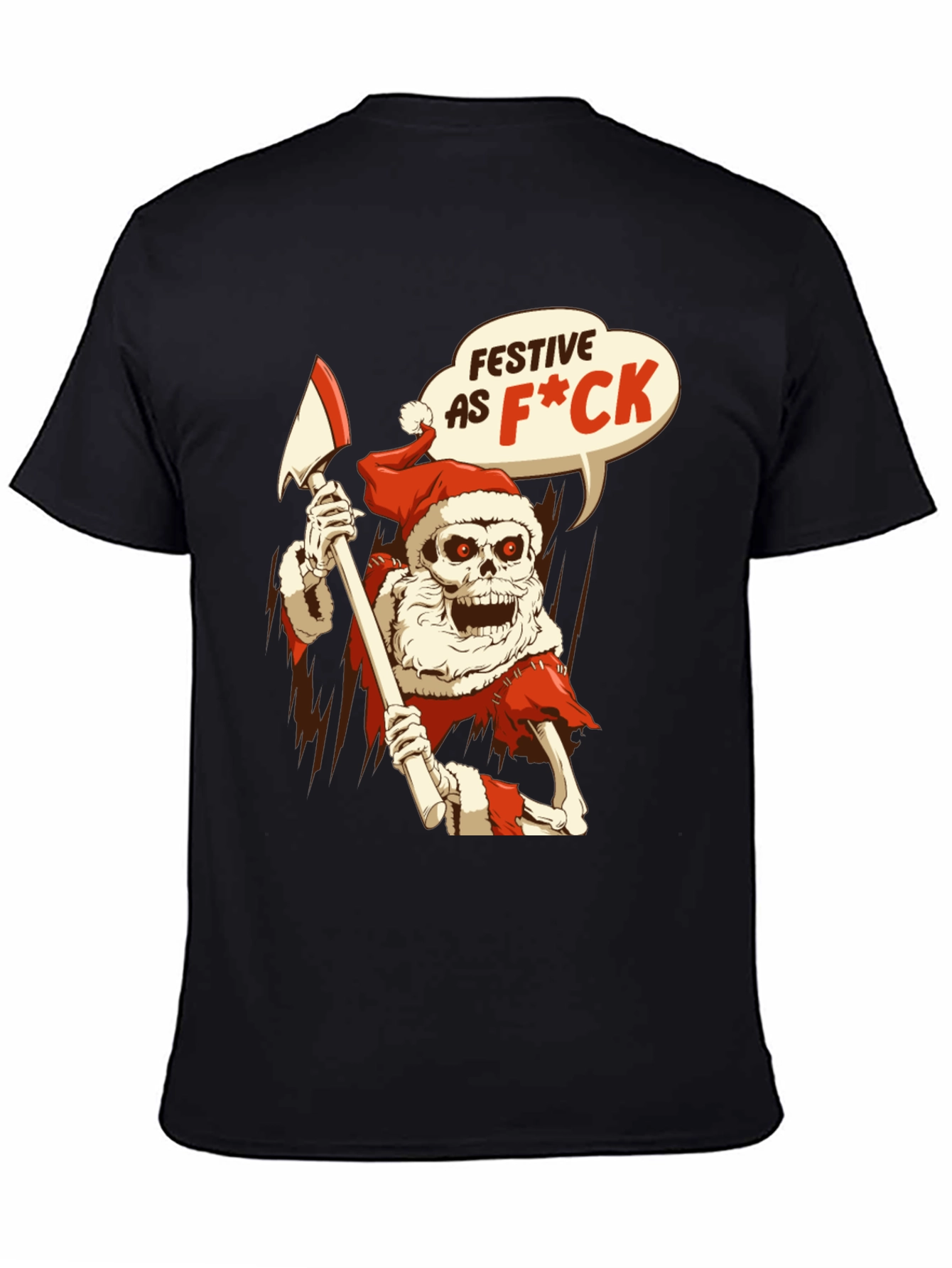 Festive Skeleton Santa T-Shirt