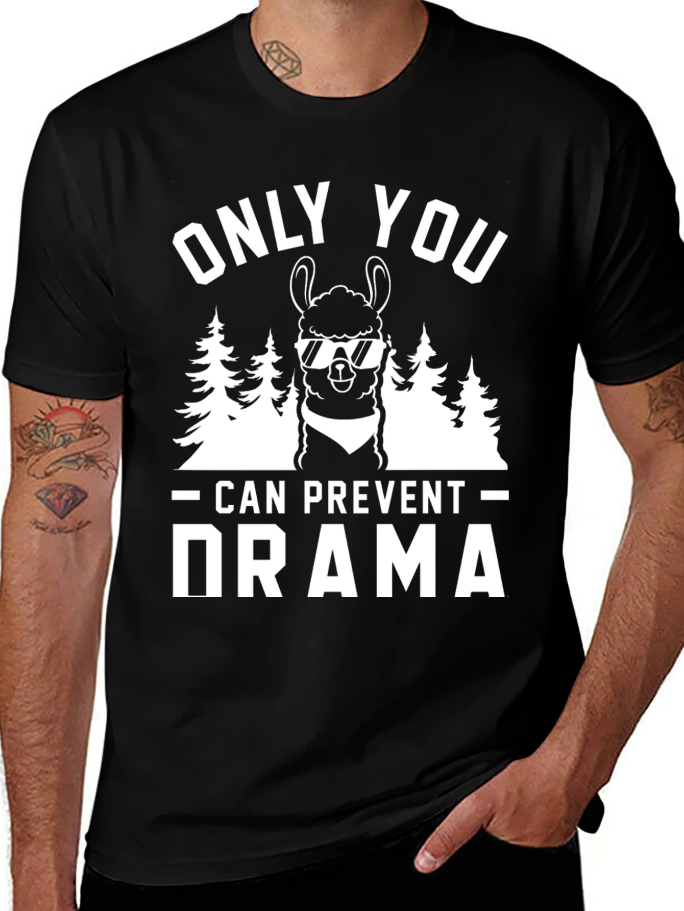 Only You Can Prevent Drama Llama T-Shirt