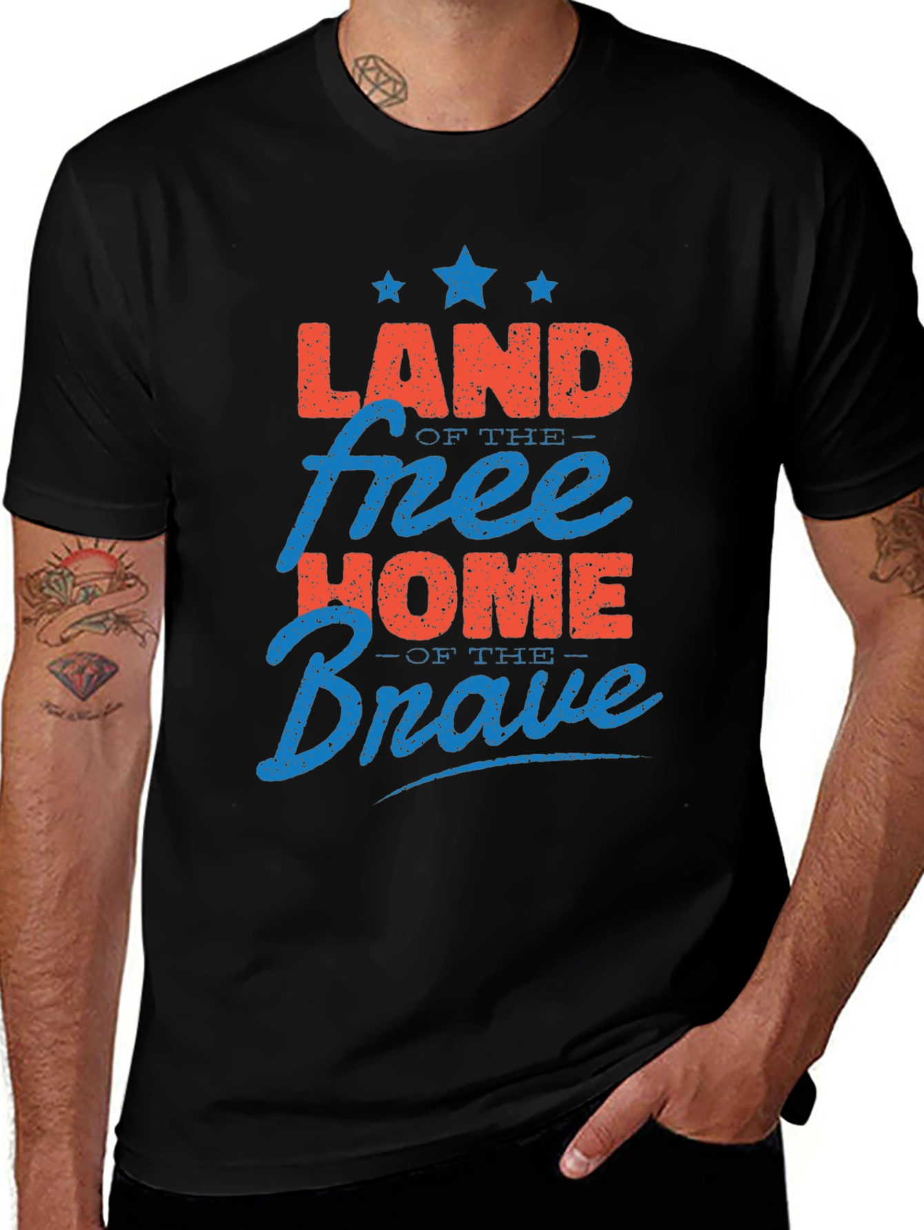 Land of the Free Patriotic T-Shirt