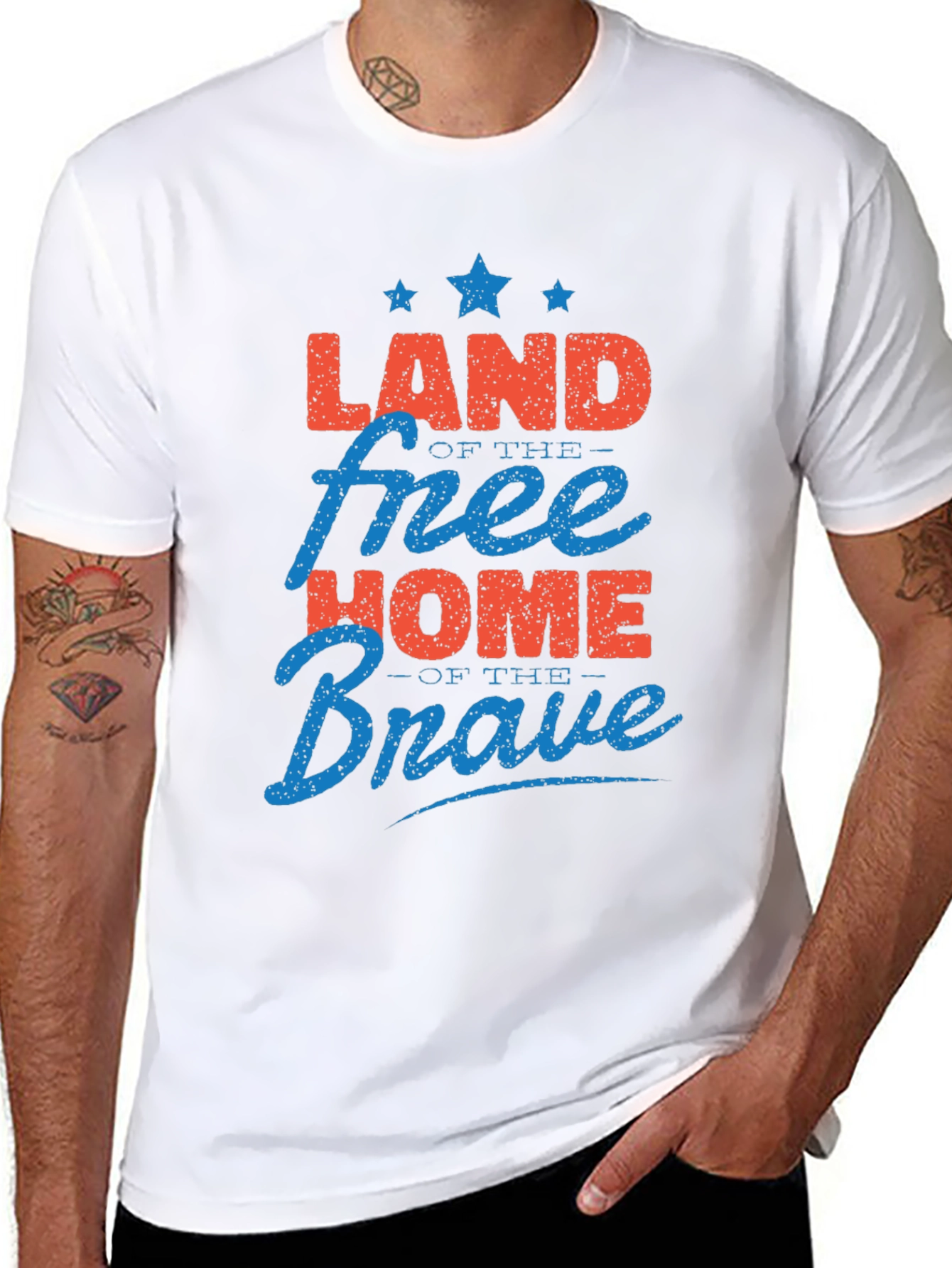 Land of the Free Patriotic T-Shirt