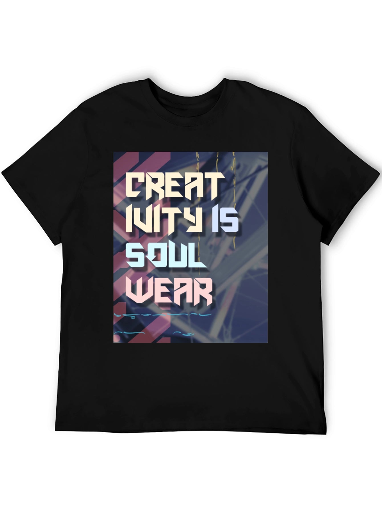 Creativity Is Soul Wear Black Graphic T-Shirt