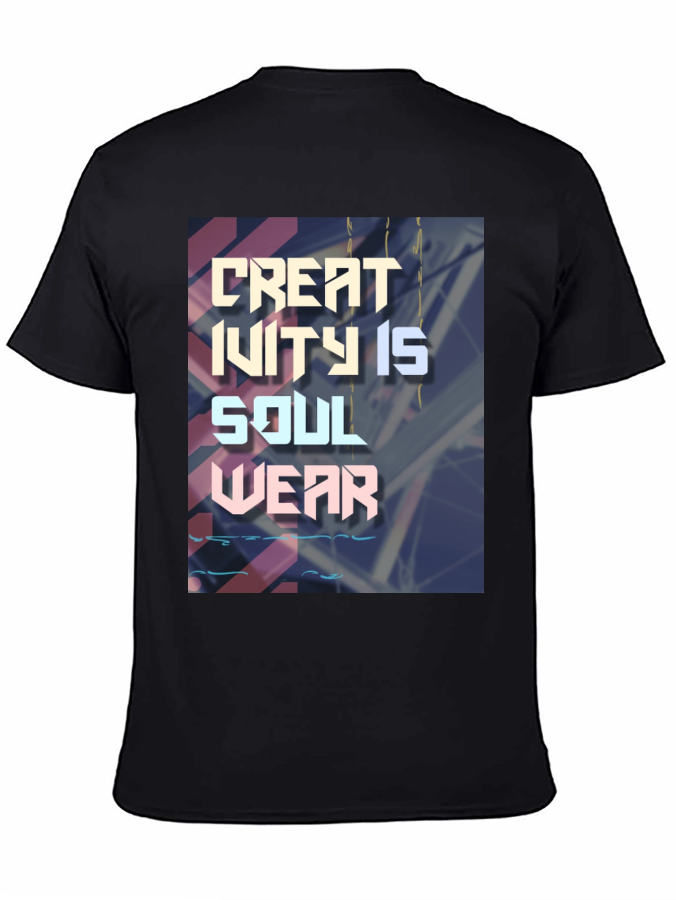 Creativity Is Soul Wear Black Graphic T-Shirt