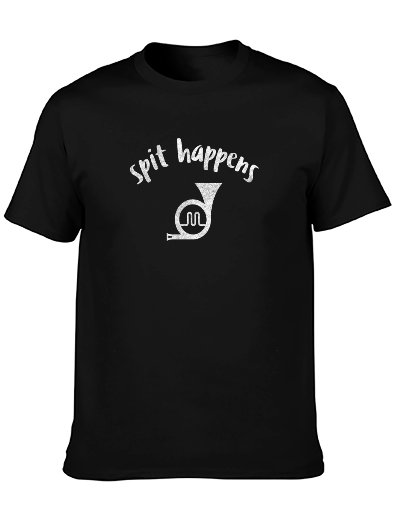 Spit Happens French Horn T-Shirt - Musician Tee